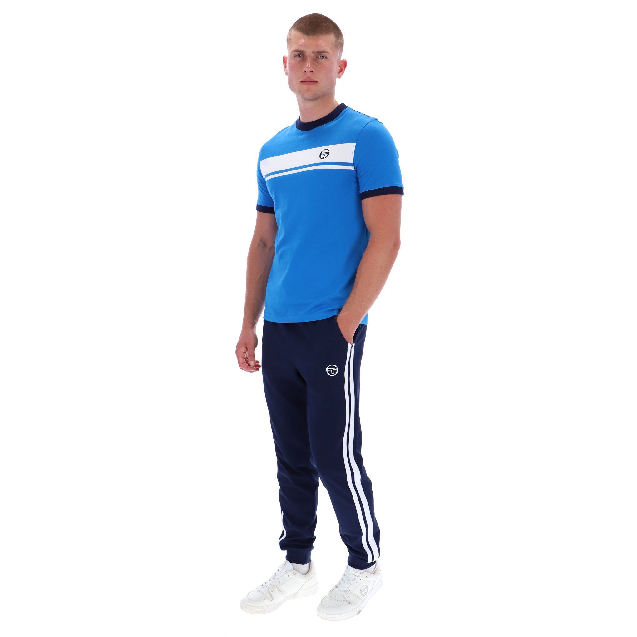 Sergio Tacchini Master T-Shirt Blue/White