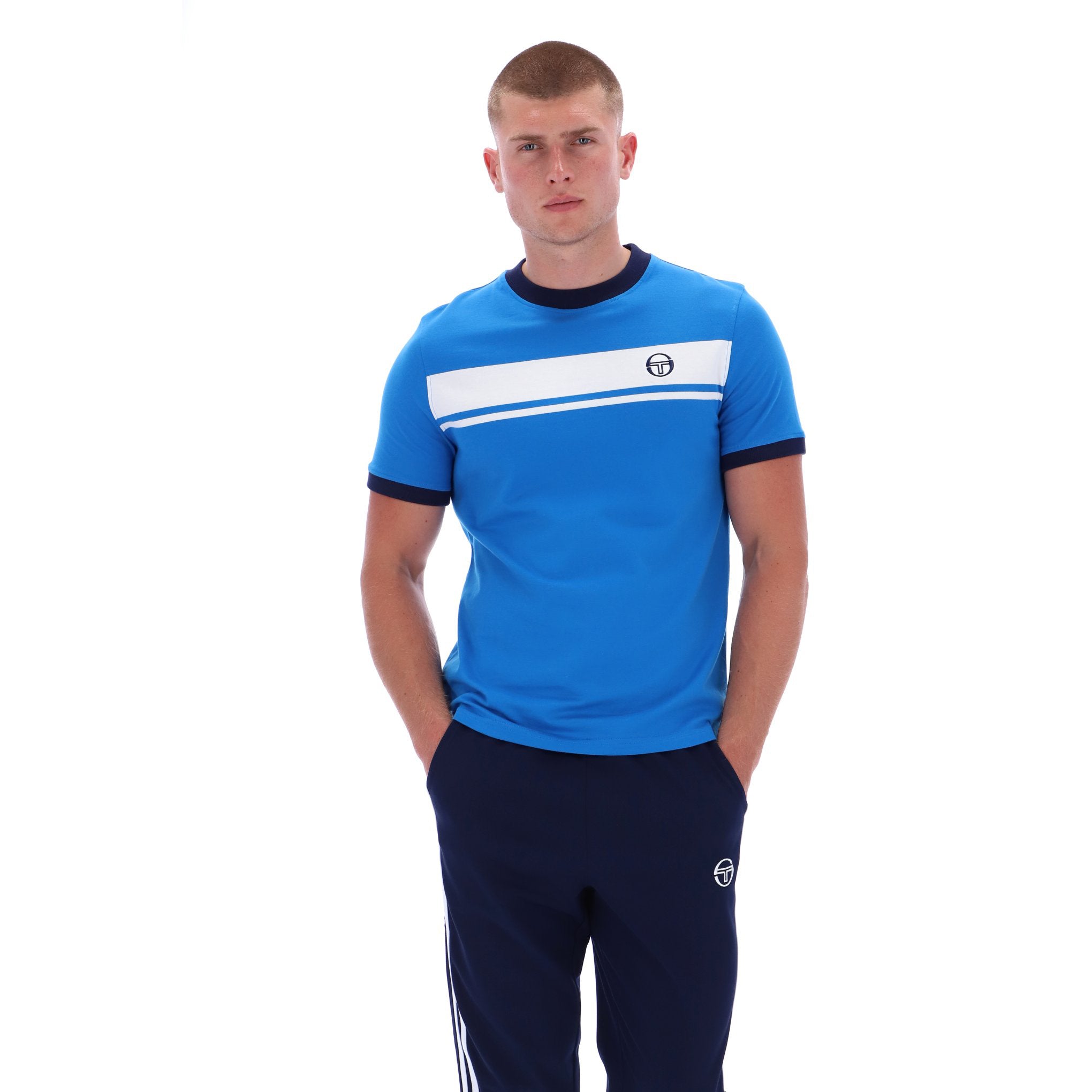 Sergio Tacchini Master T-Shirt Blue/White