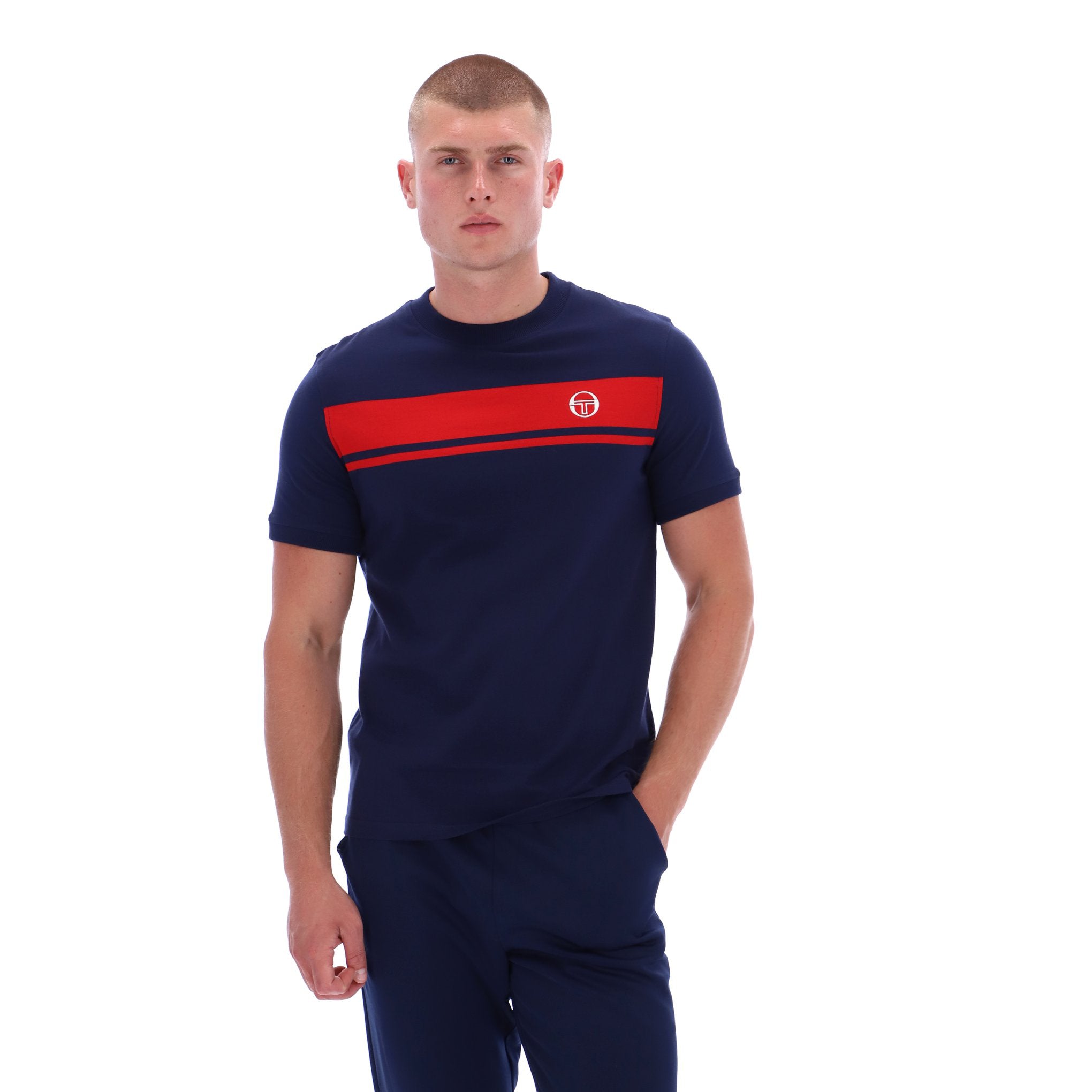 Sergio Tacchini Master T-Shirt Navy/Red
