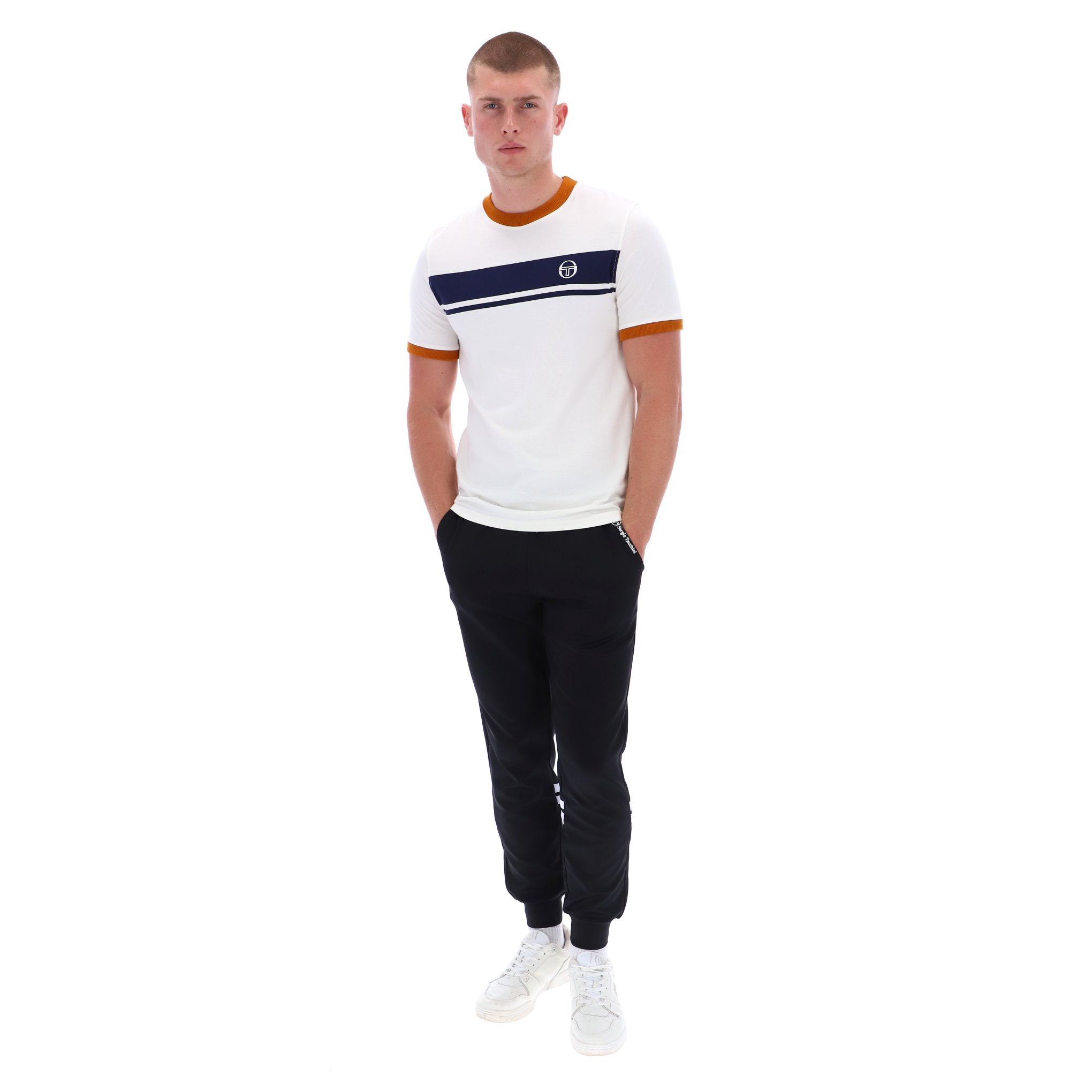 Sergio Tacchini Master T-Shirt Cream/Navy