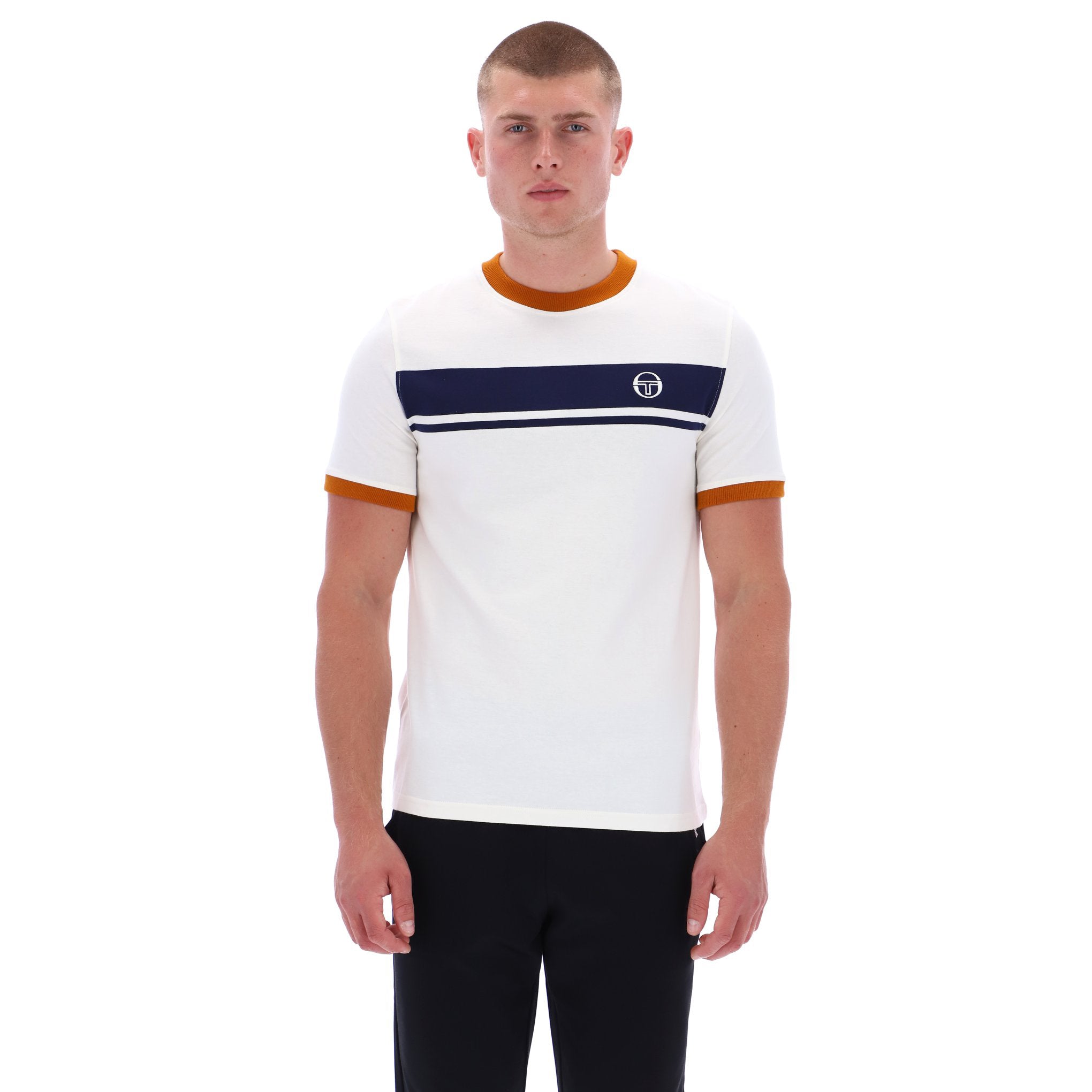 Sergio Tacchini Master T-Shirt Cream/Navy