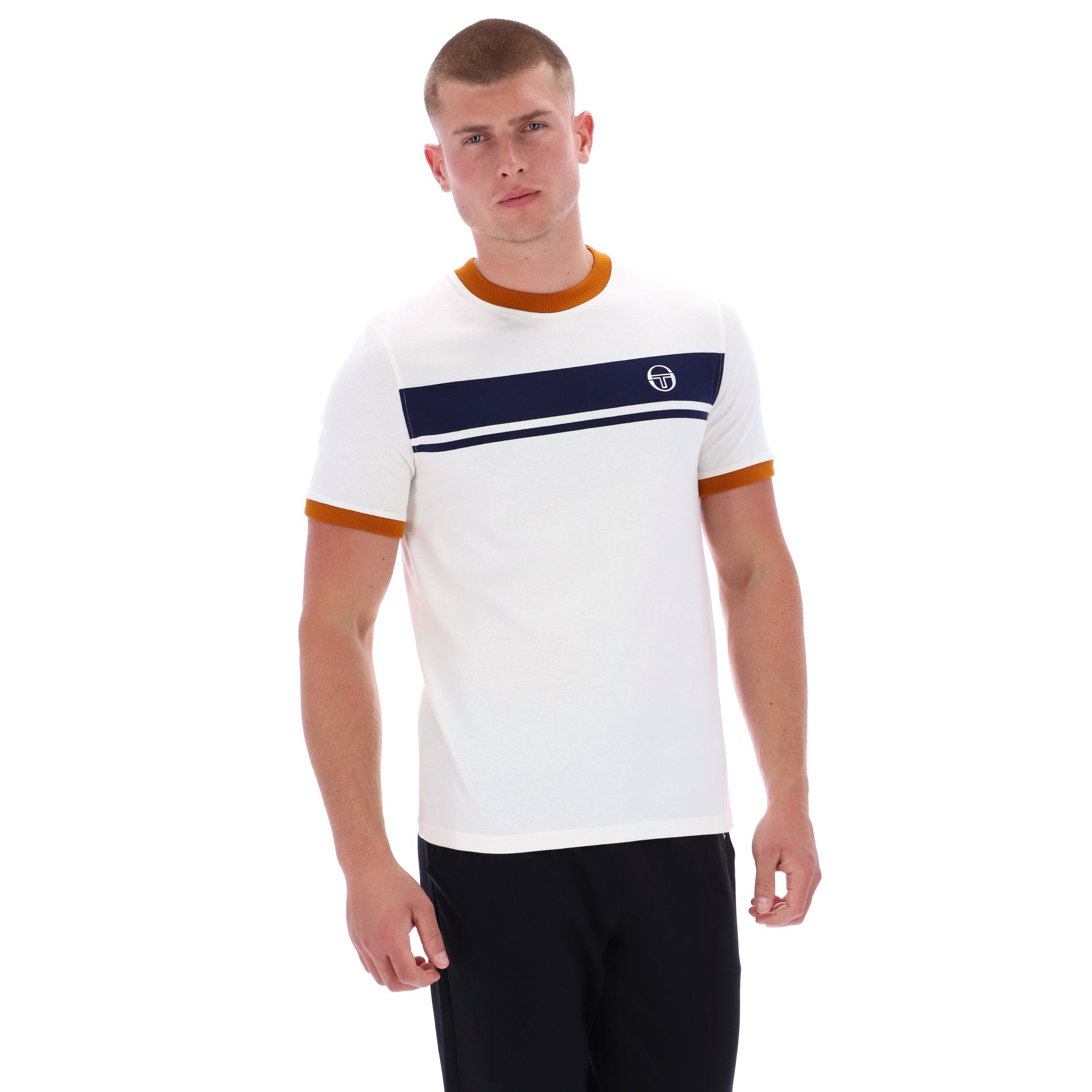 Sergio Tacchini Master T-Shirt Cream/Navy