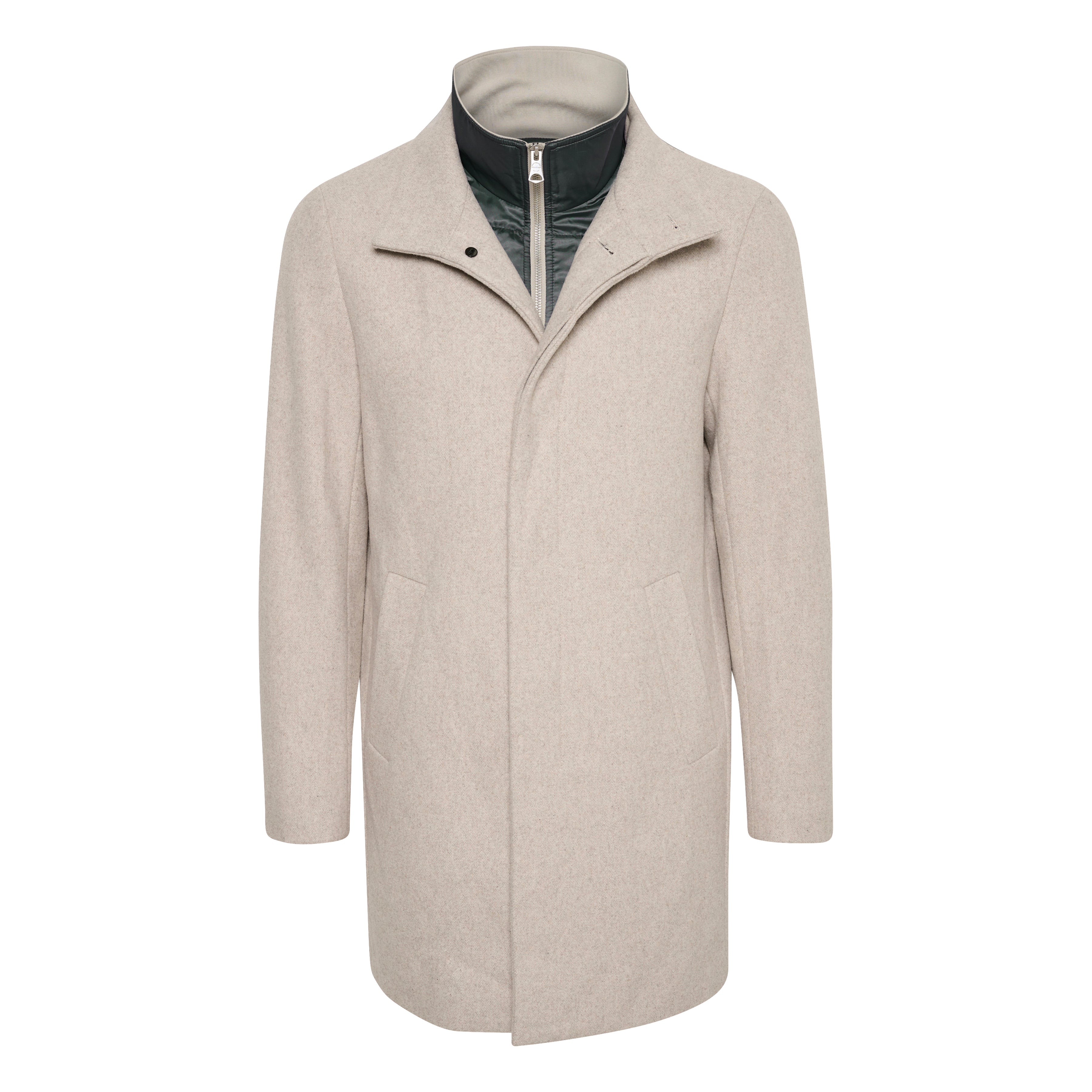 Matinique Harvey Wool Overcoat Taupe