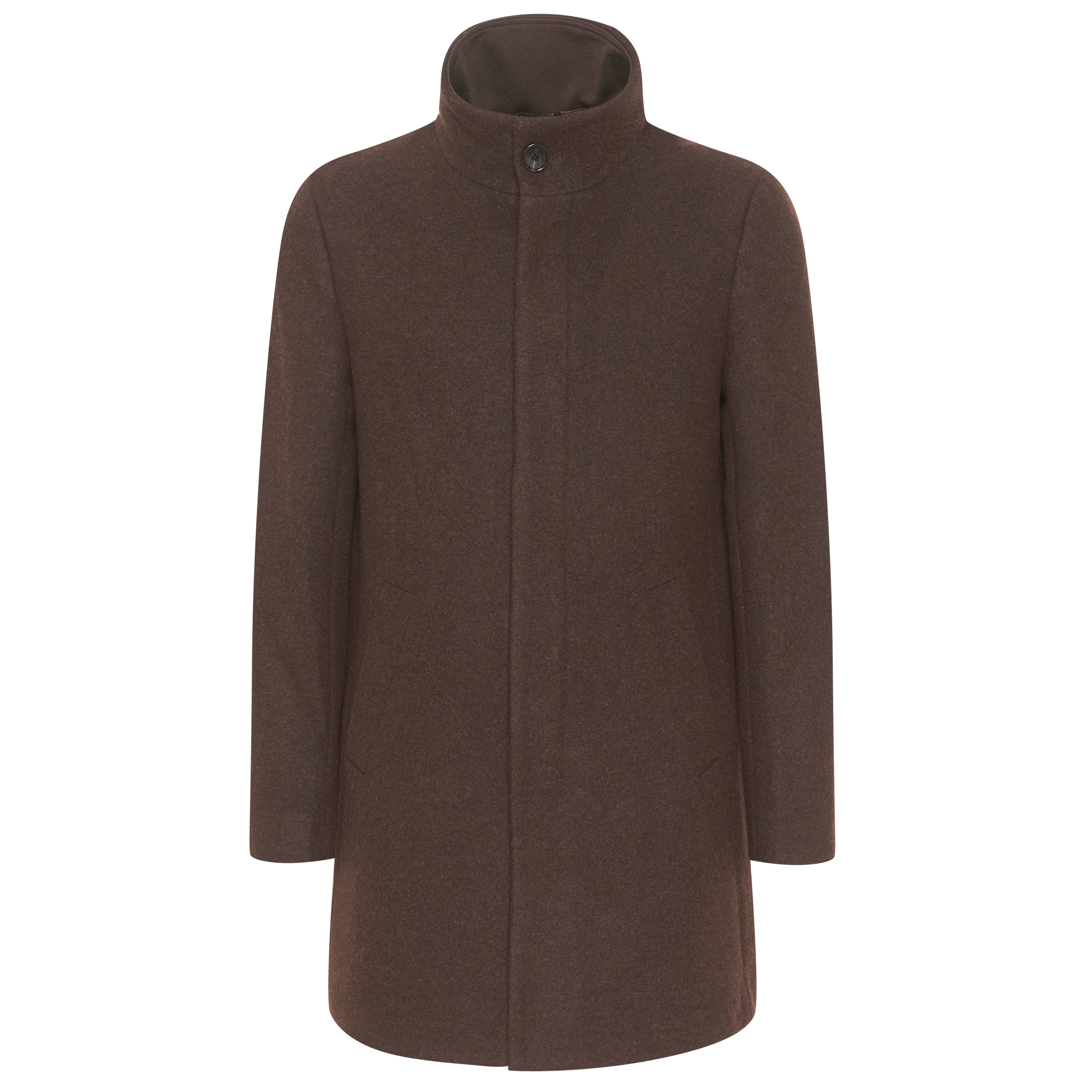 Matinique Harvey Wool Overcoat Espresso