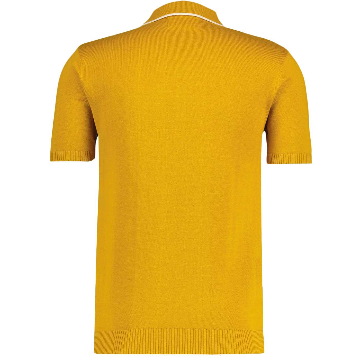Madcap Cagney Knit Polo Shirt Mustard