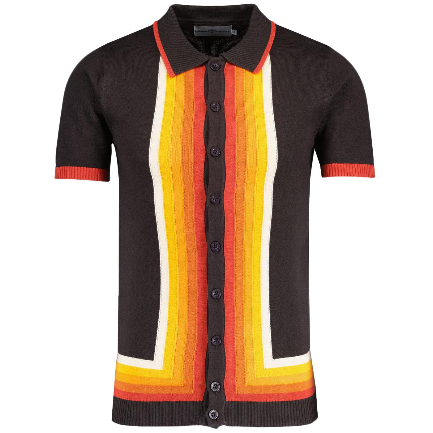 Madcap Screamin' Jay Knit Shirt Brown