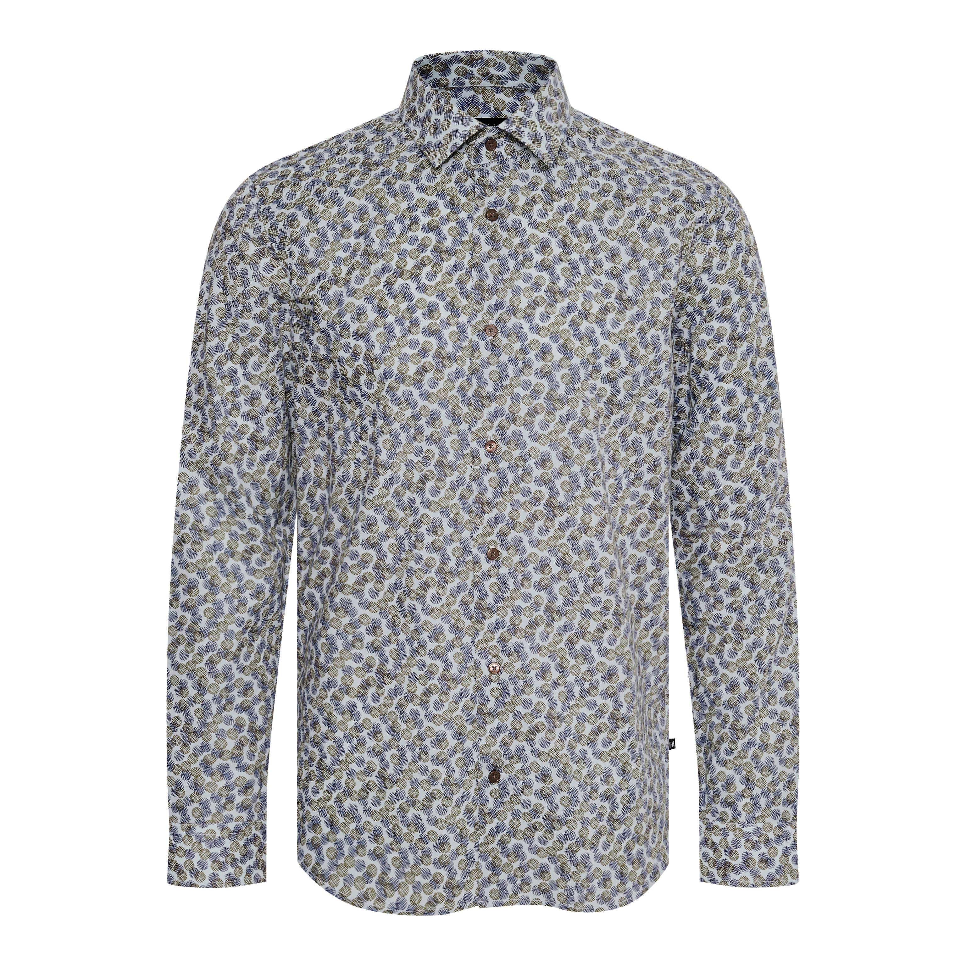 Matinique Retro Pattern Shirt Sky