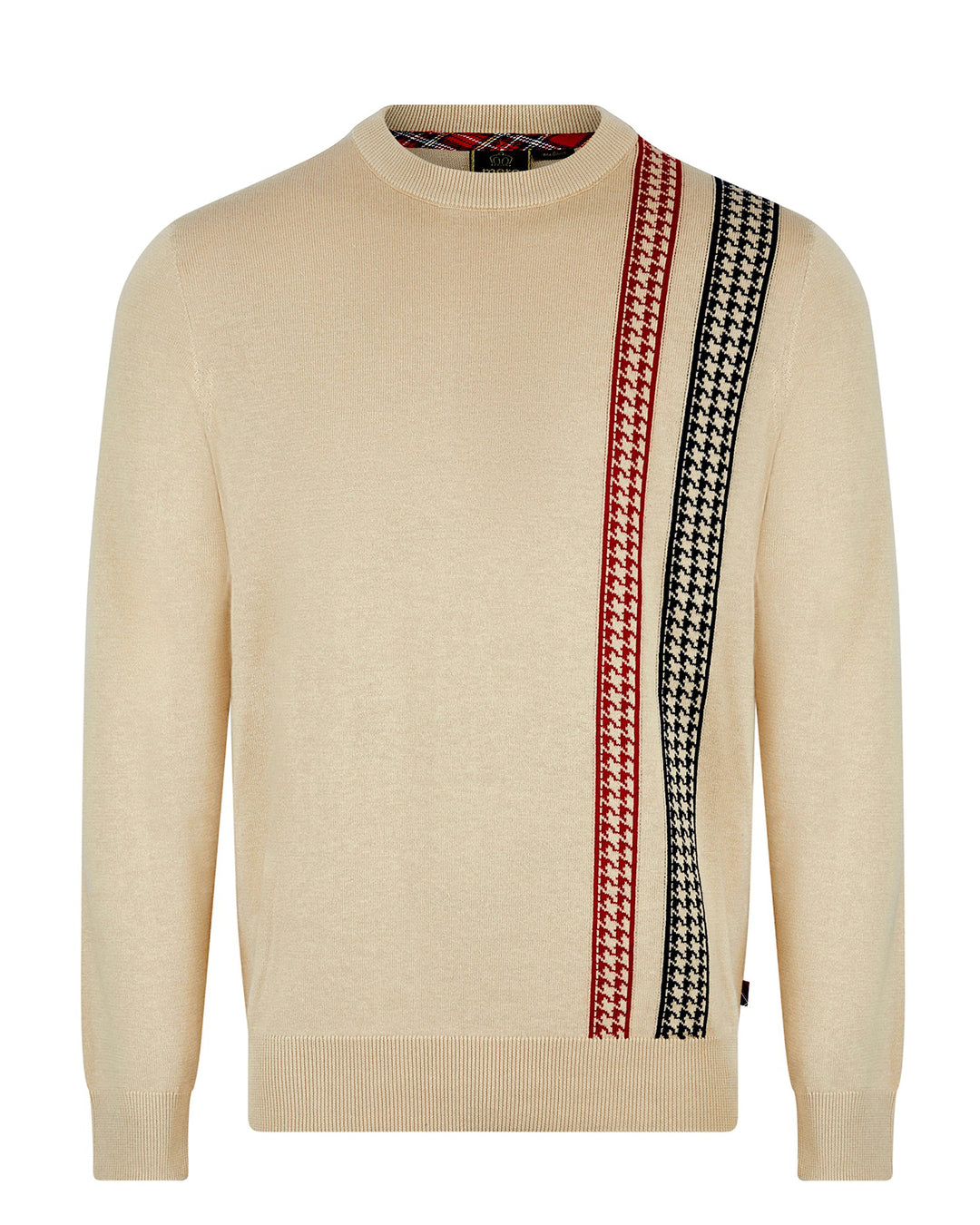 Merc London Derwent Knitted Jumper Beige