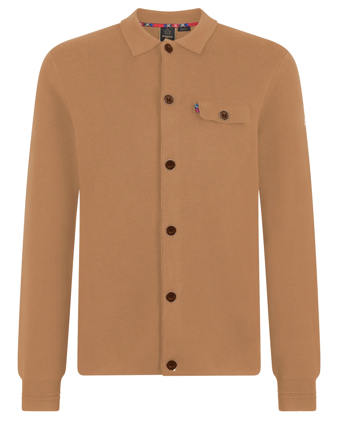 Merc London Rathbone Knit Cardigan Biscuit