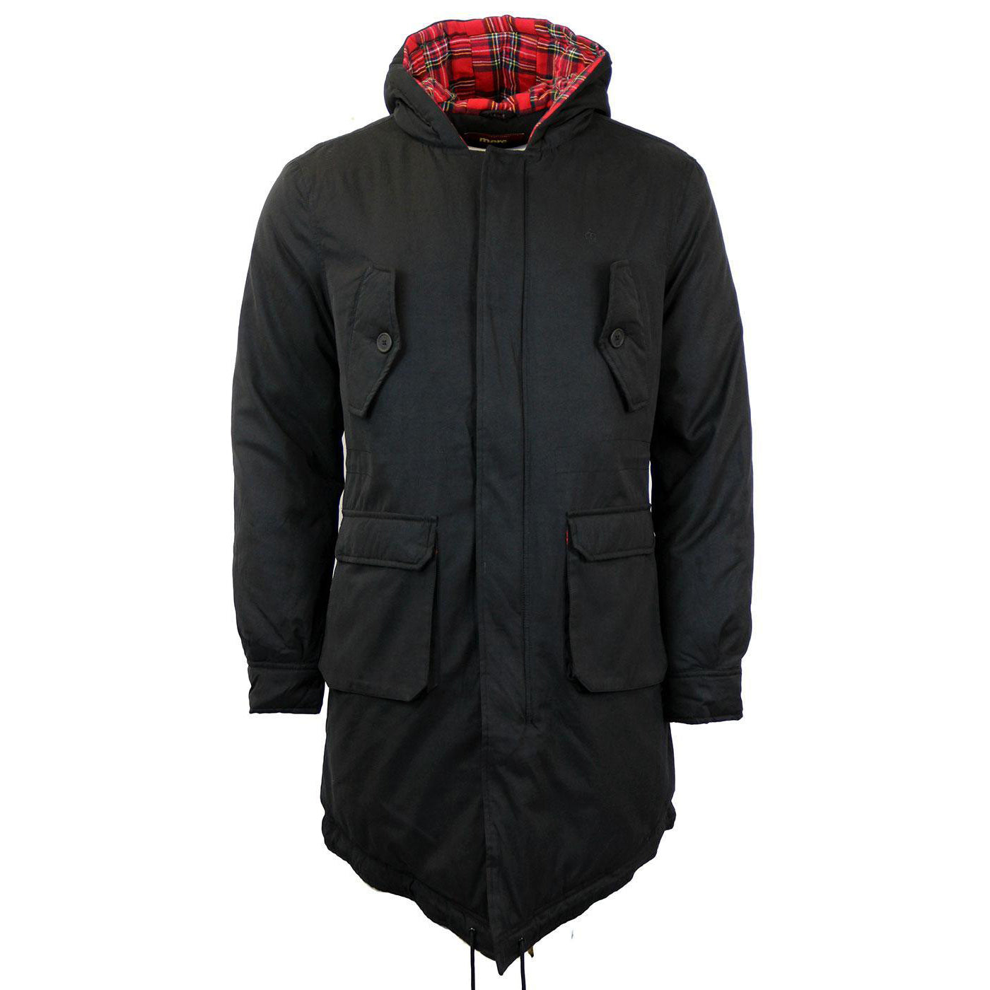 Merc London Tobias Fishtail Parka Black
