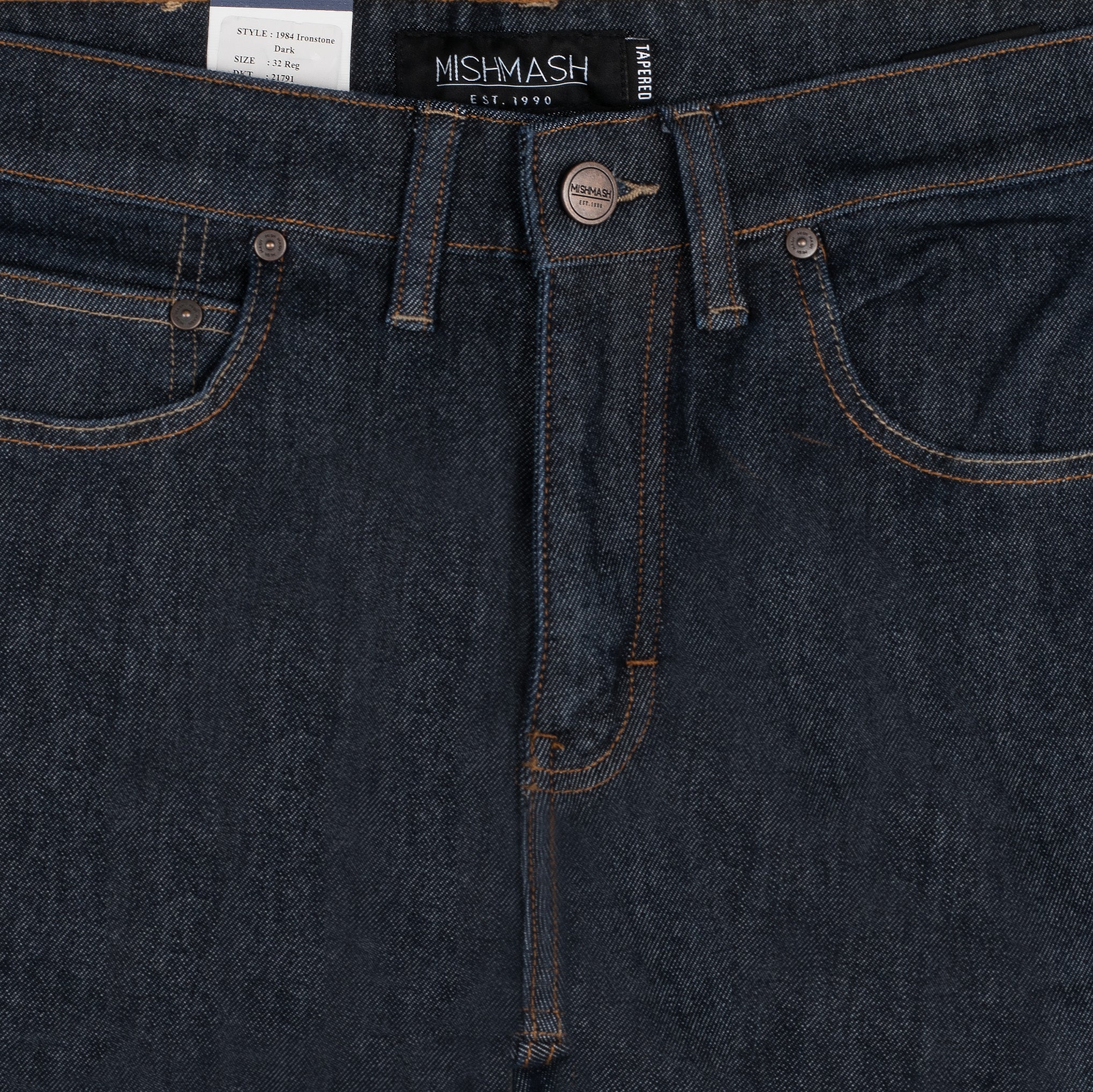 Mish Mash Ironstone Tapered Jeans Raw Blue