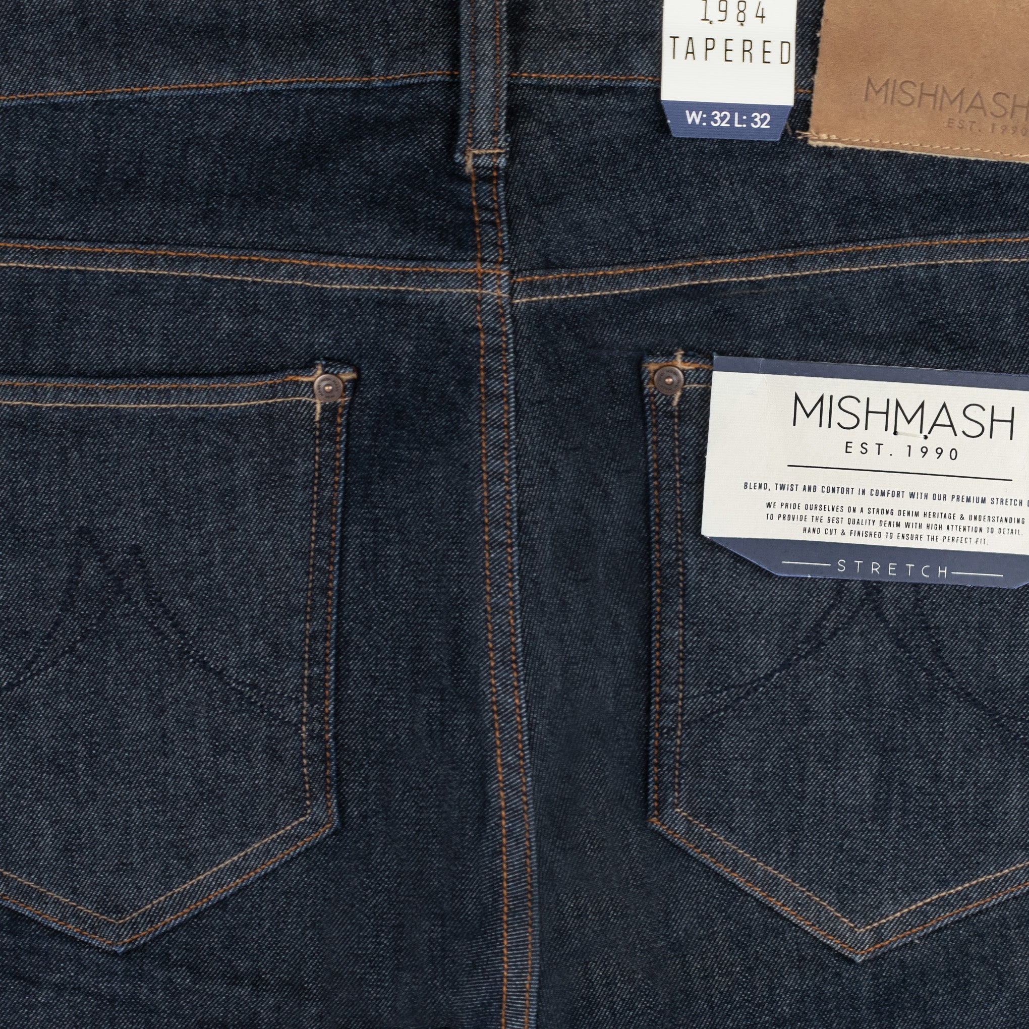 Mish Mash Ironstone Tapered Jeans Raw Blue