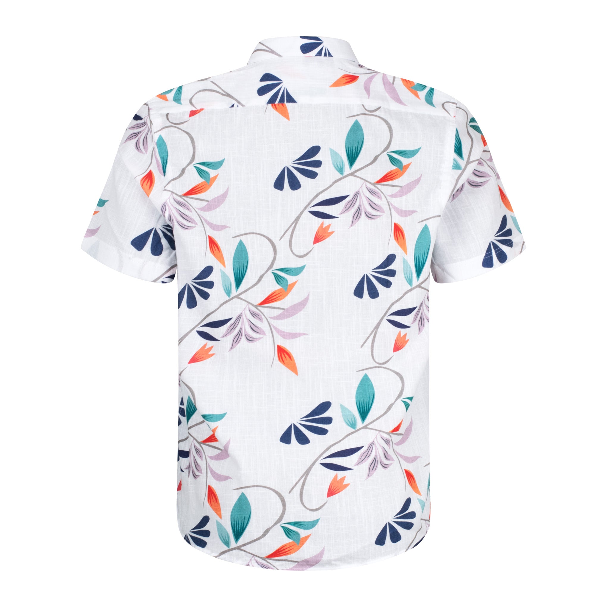 Mish Mash Bari Pattern Shirt White