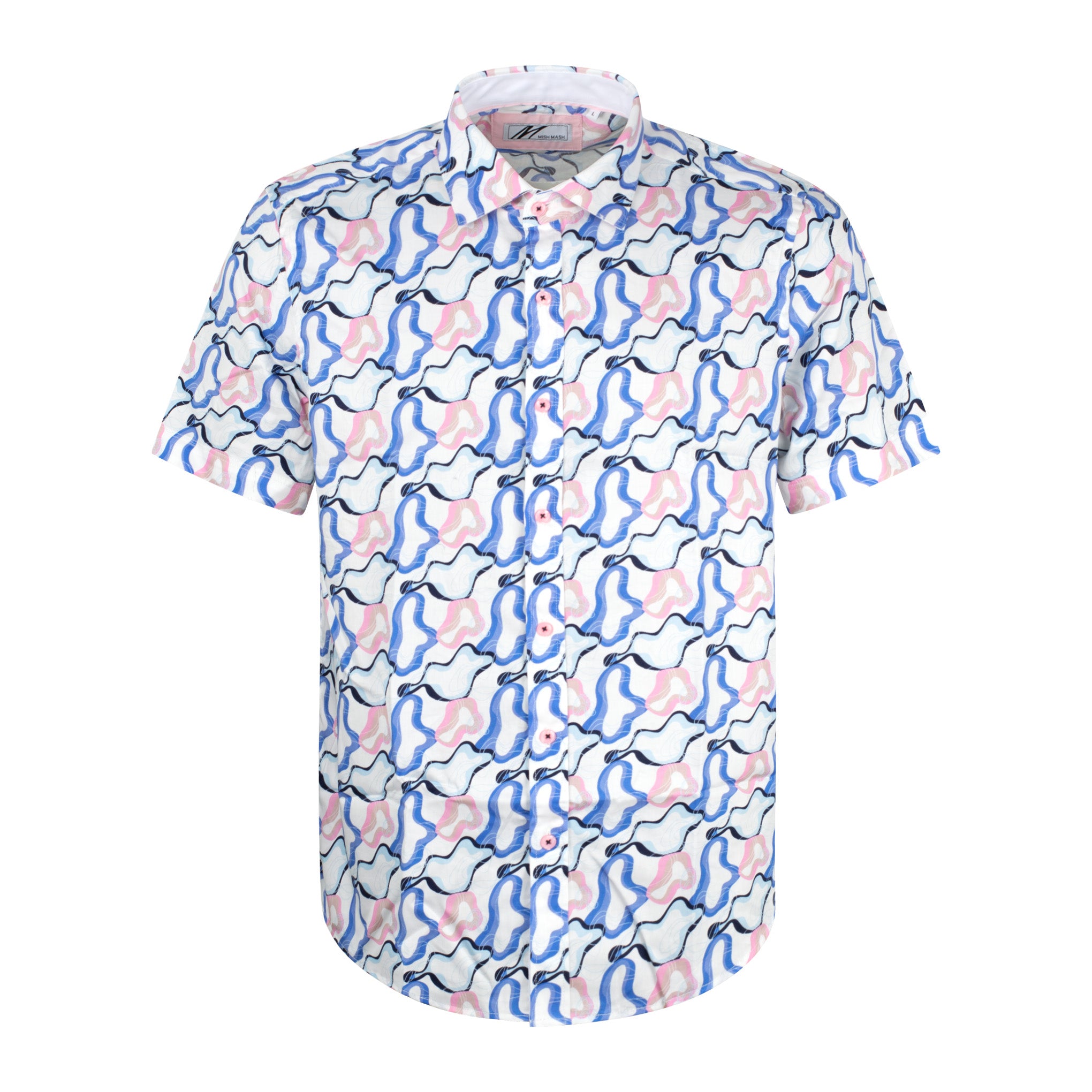 Mish Mash Marine Pattern Shirt White