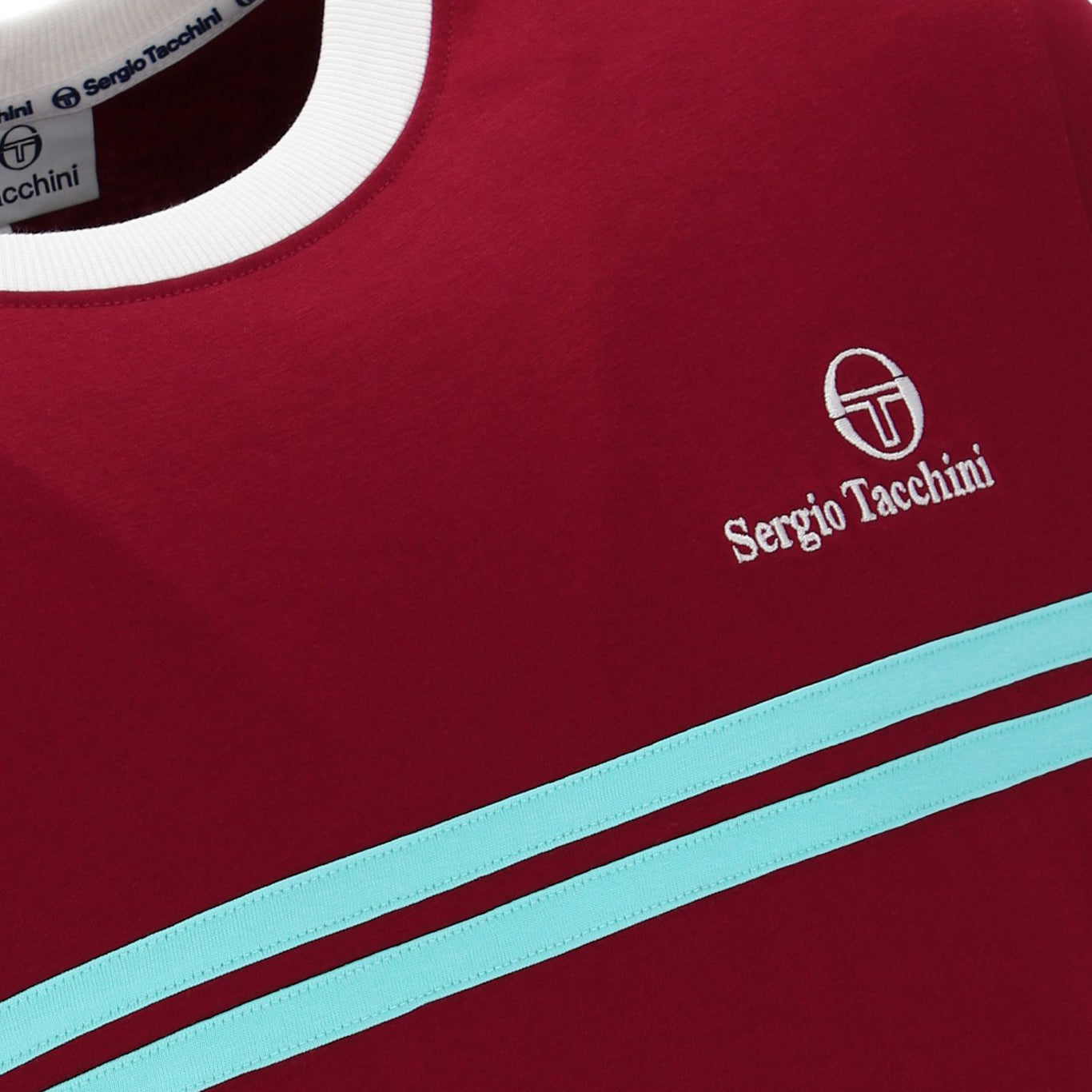Sergio Tacchini New Supermac T-Shirt Claret/Blue