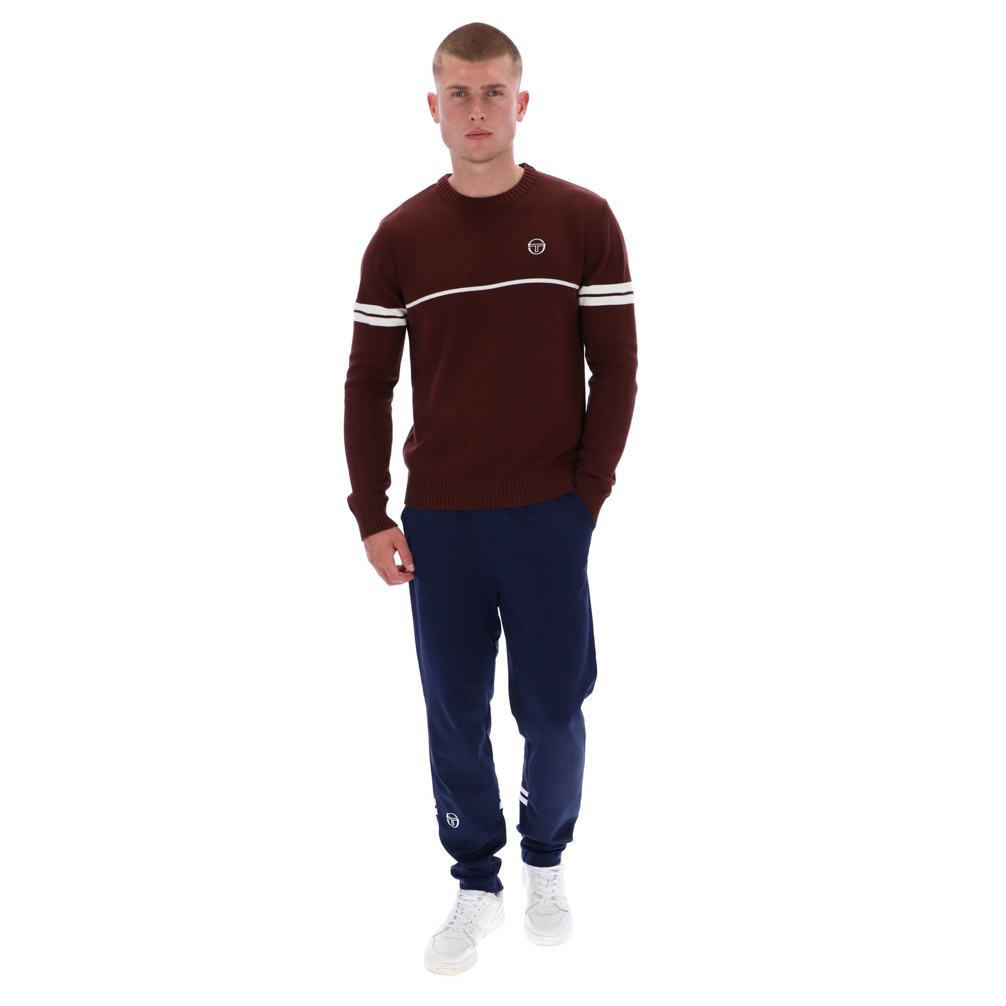 Sergio Tacchini Orion Knit Jumper Brown
