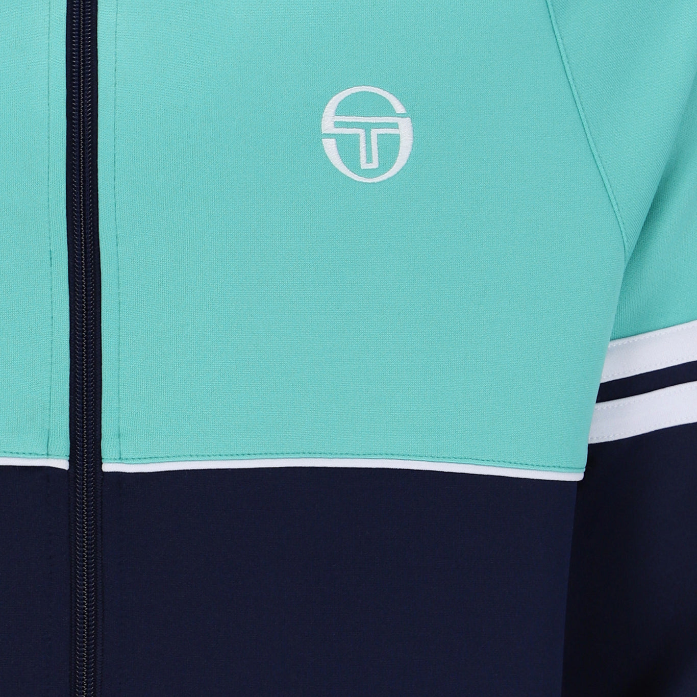 Sergio Tacchini Orion Track Top Cyan/Navy
