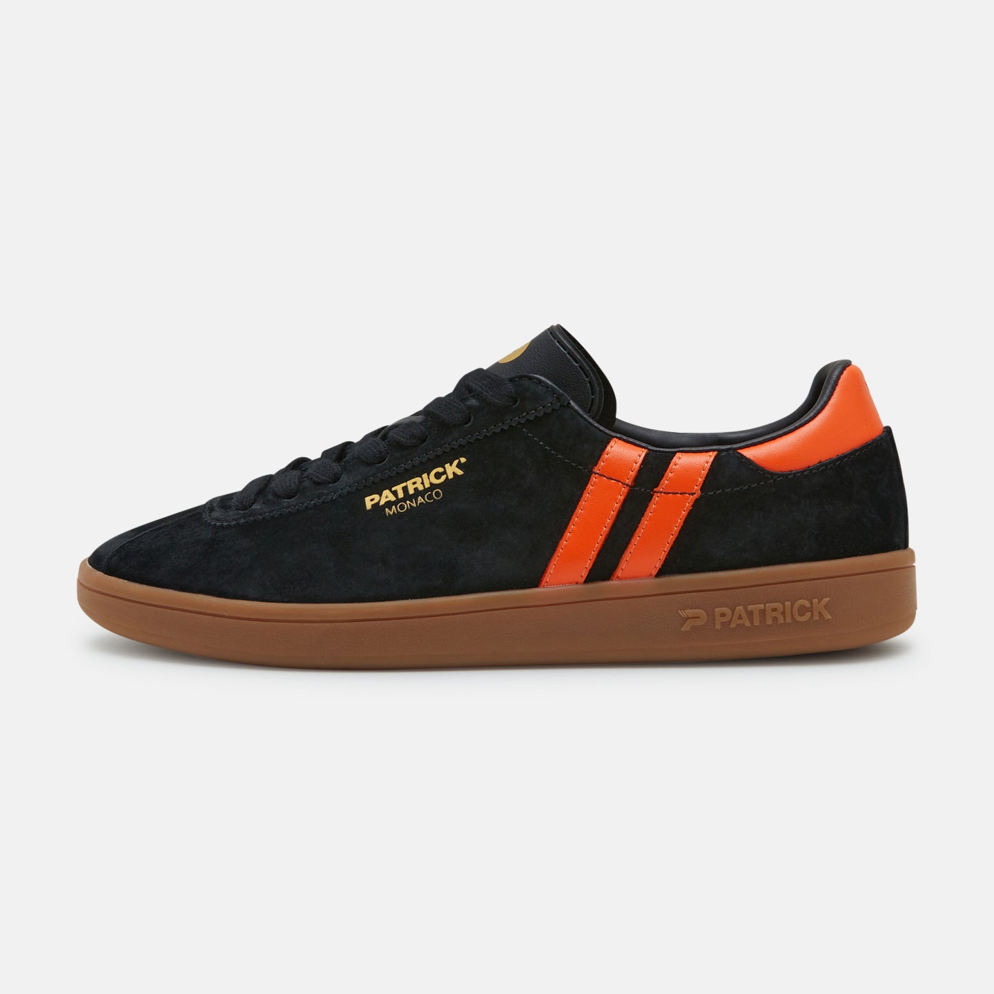 Patrick Monaco Suede Trainers Black/Orange