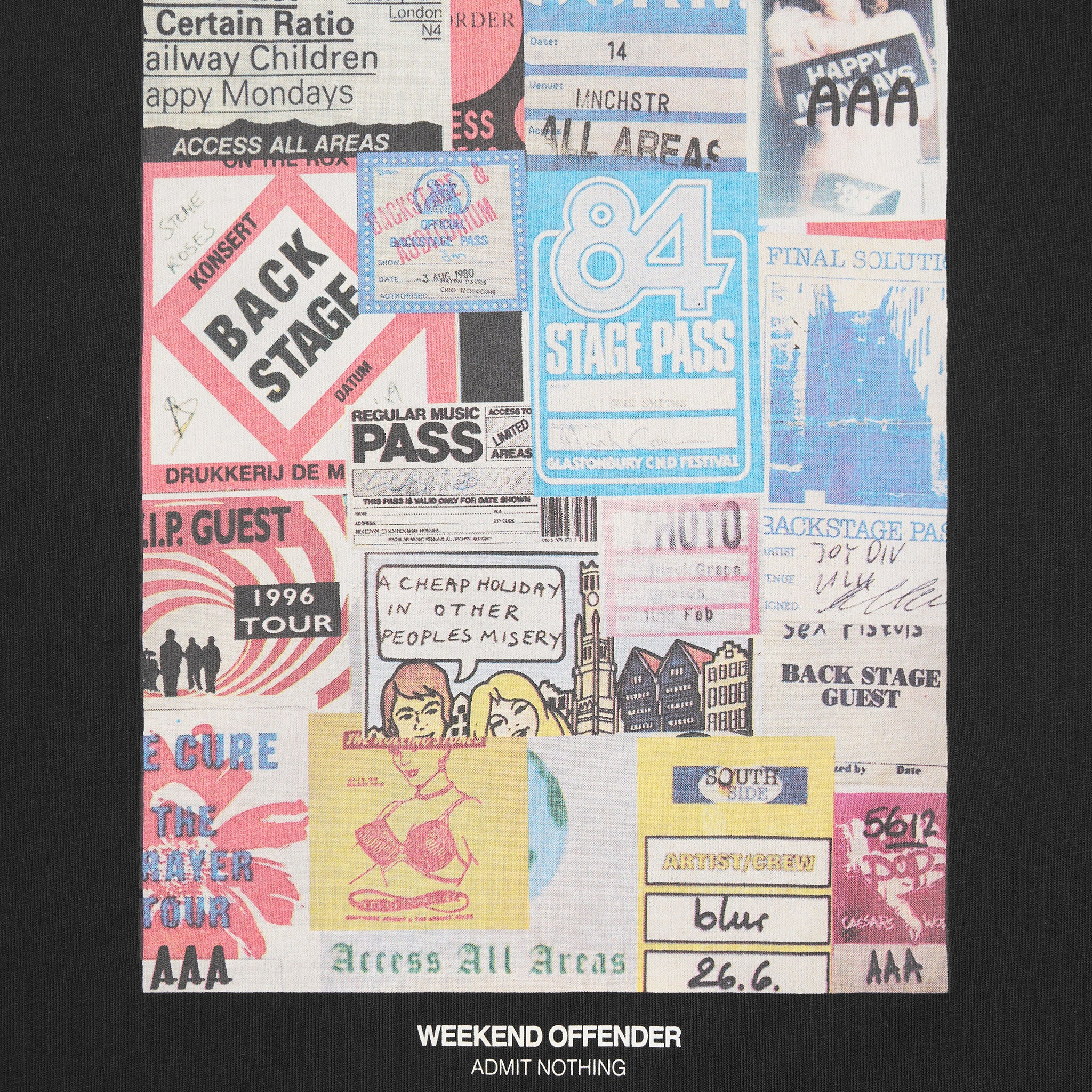 Weekend Offender Passes T-Shirt Black