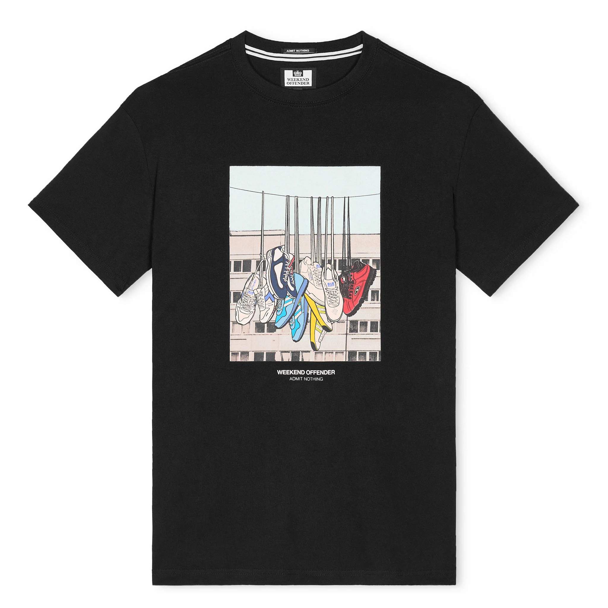 Weekend Offender Battle Lines T-Shirt Black