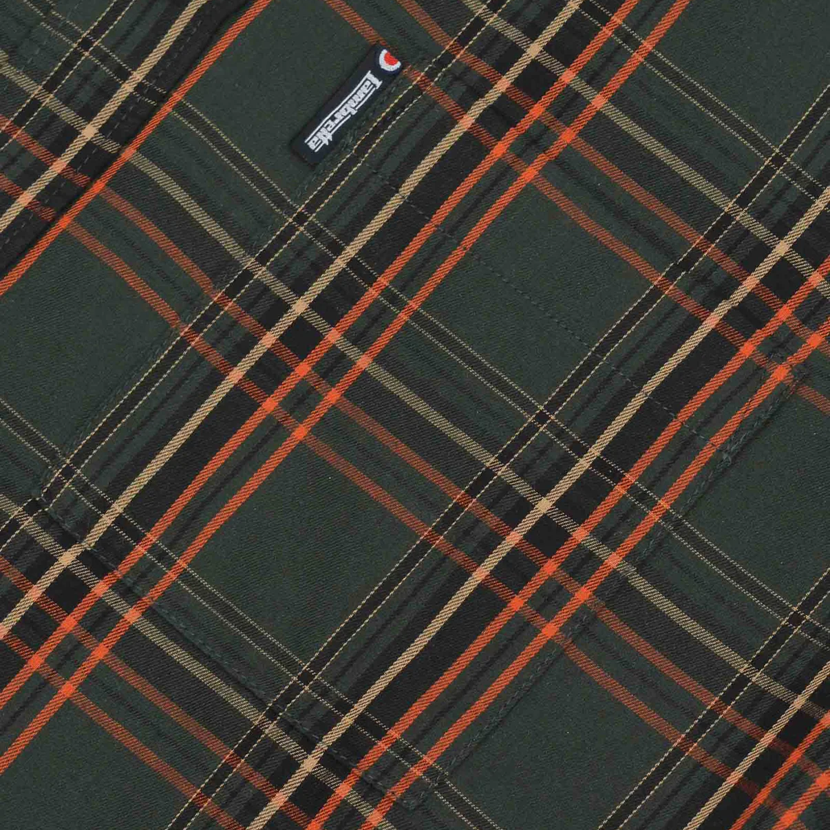 Lambretta Check Shirt Khaki