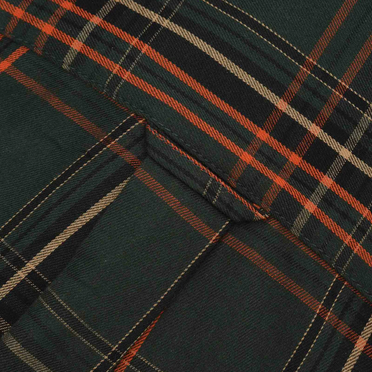 Lambretta Check Shirt Khaki