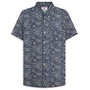 Lambretta Paisley Shirt Navy