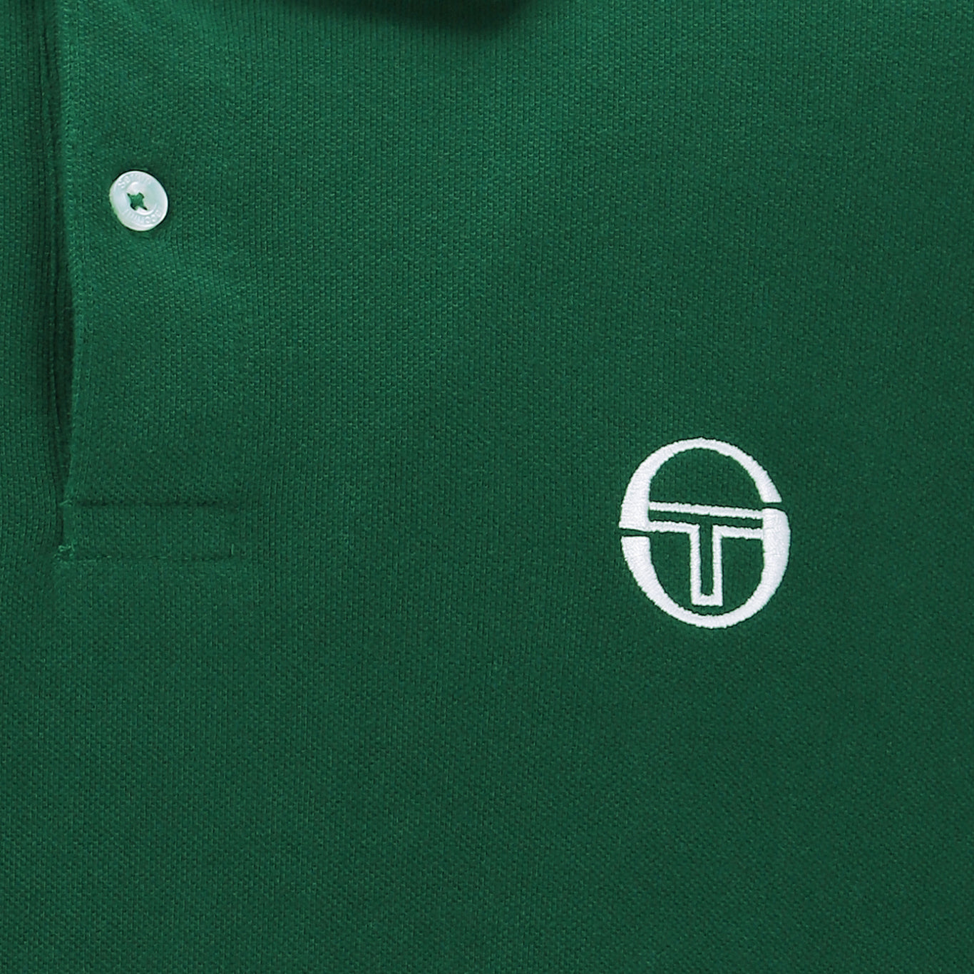 Sergio Tacchini Long Sleeve Polo Shirt Green