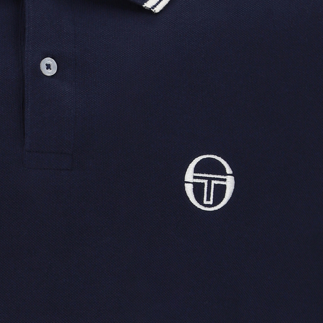 Sergio Tacchini Long Sleeve Polo Shirt Navy