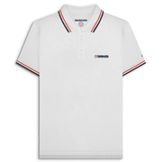 Lambretta Twin Tip Polo Shirt White