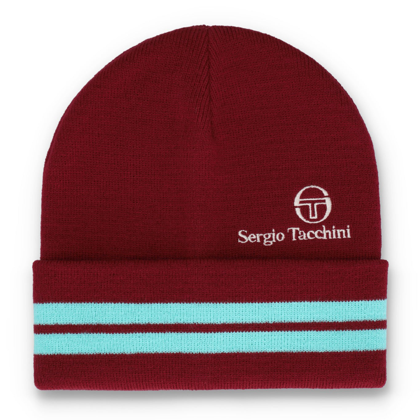 Sergio Tacchini Surgis Beanie Hat Claret/Blue
