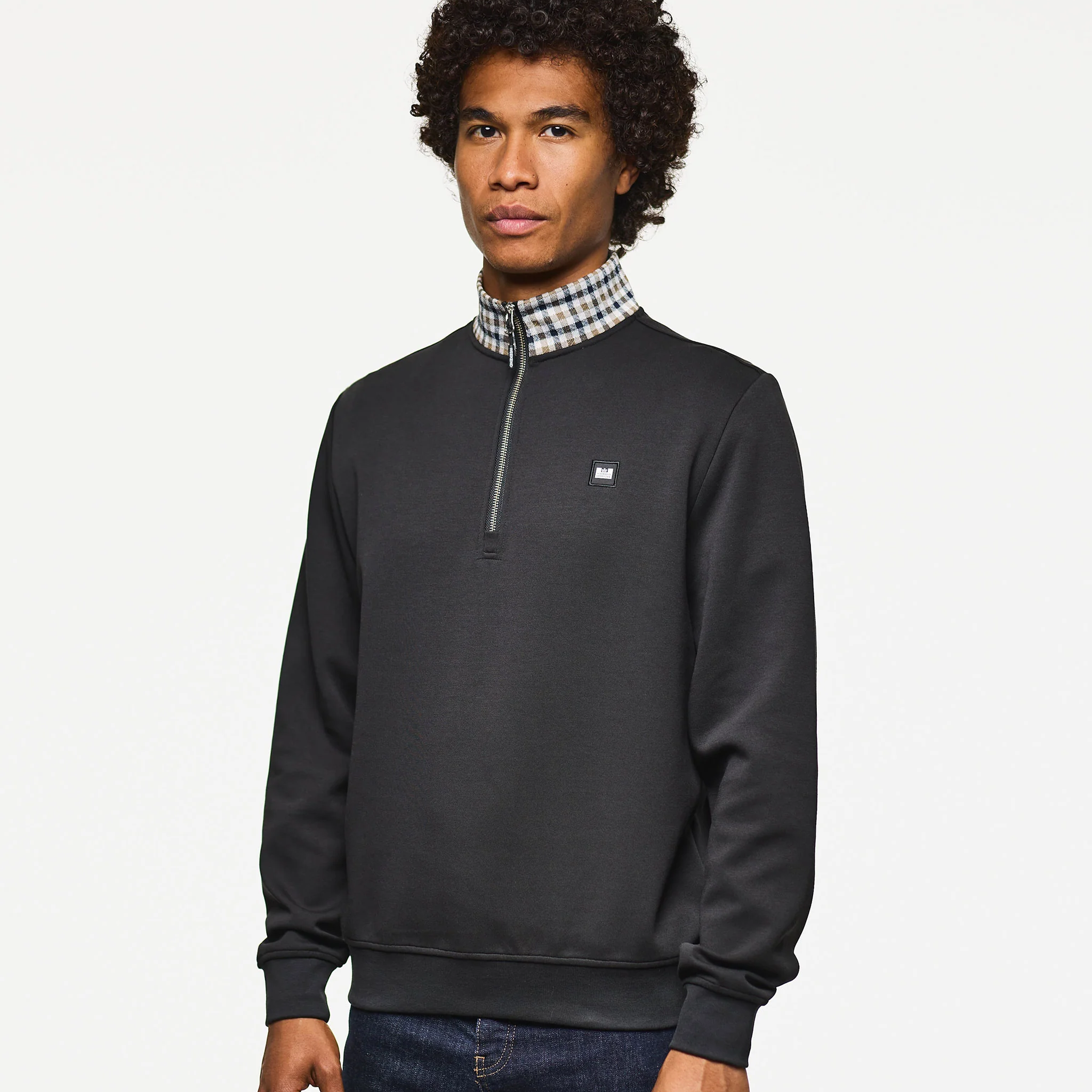 Weekend Offender Henson Zip Sweatshirt Black