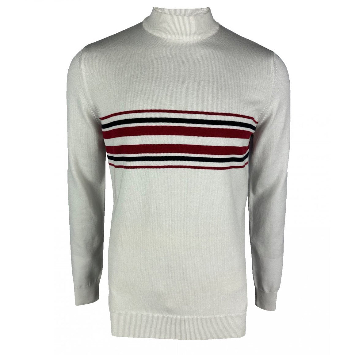 Ska & Soul "Knebworth" Knit Turtleneck Ecru
