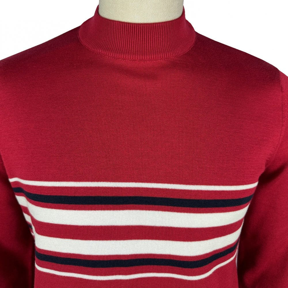 Ska & Soul "Knebworth" Knit Turtleneck Red