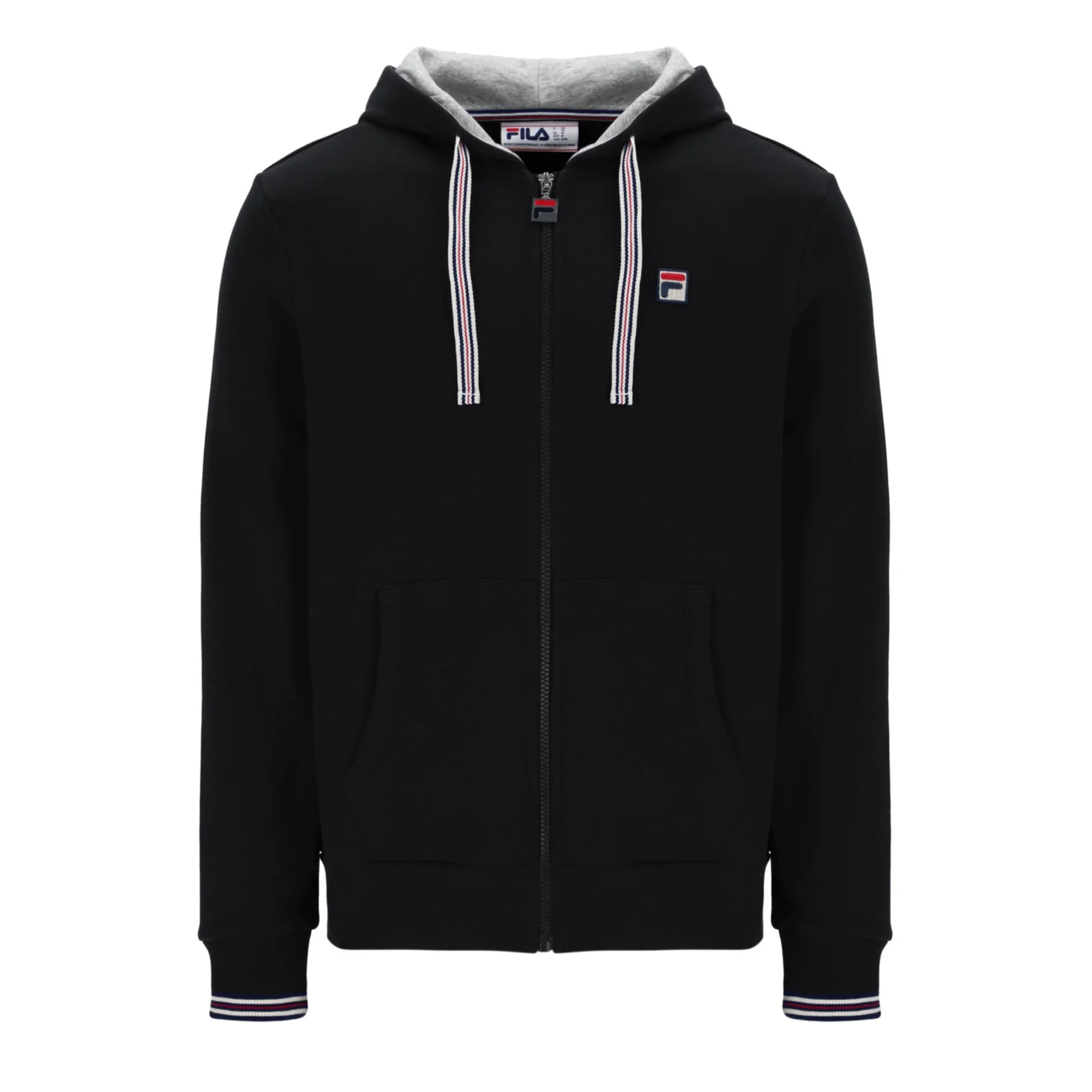 Fila Vintage Tenconi Zip Hoodie Black