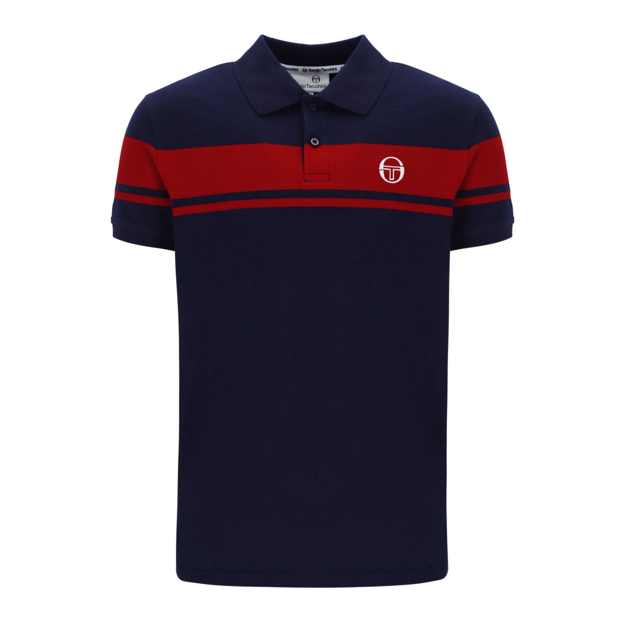 Sergio Tacchini Youngline Polo Shirt Navy/Red