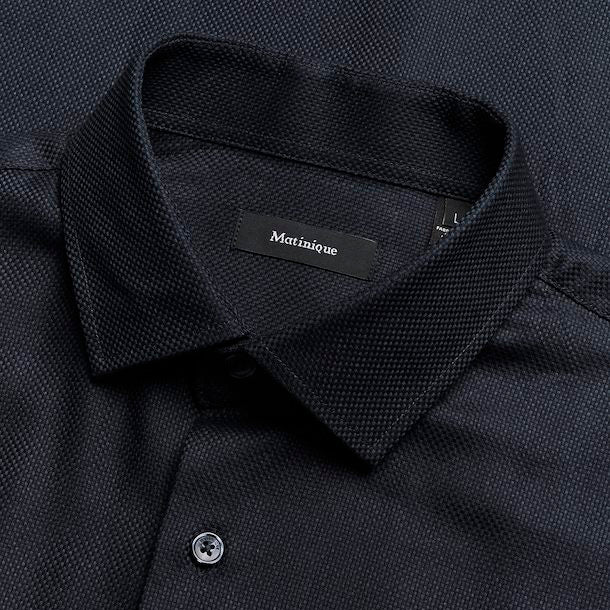 Matinique Textured Shirt Navy