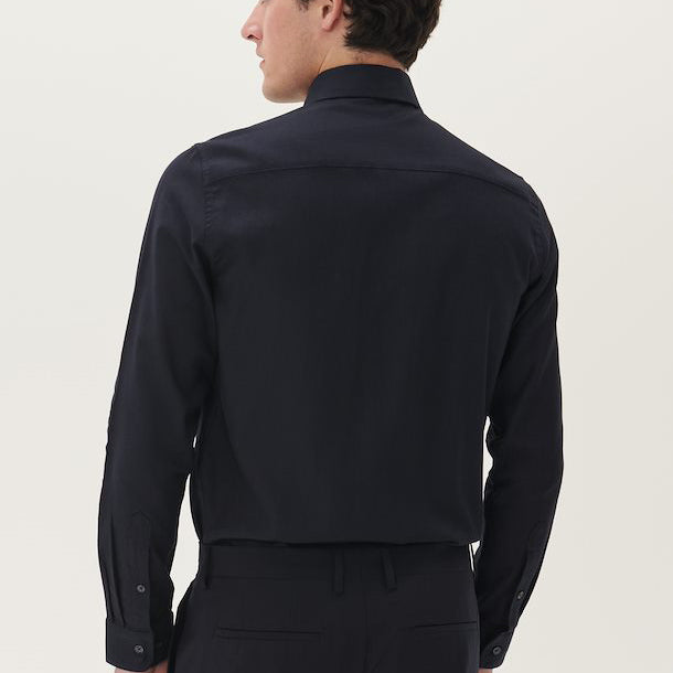 Matinique Textured Shirt Navy