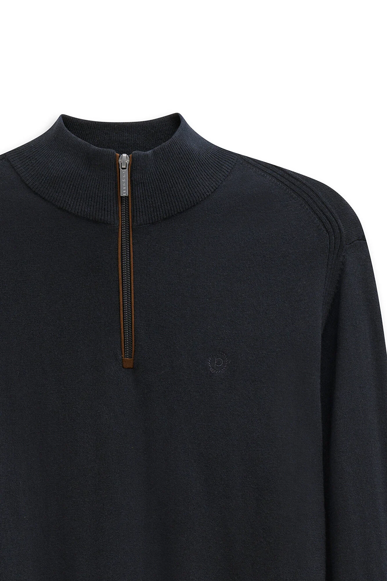 Bugatti Knit Zip Sweater Navy