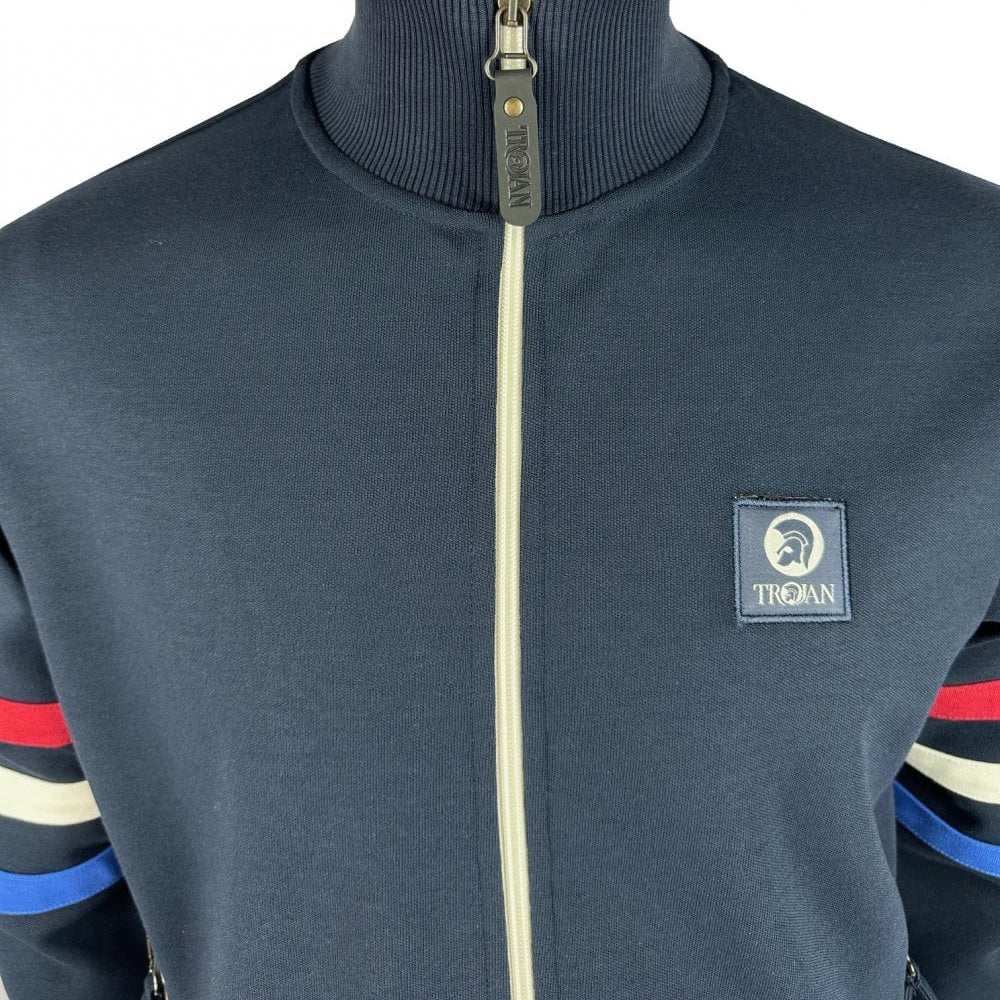 Trojan Sleeve Stripe Track Top Navy