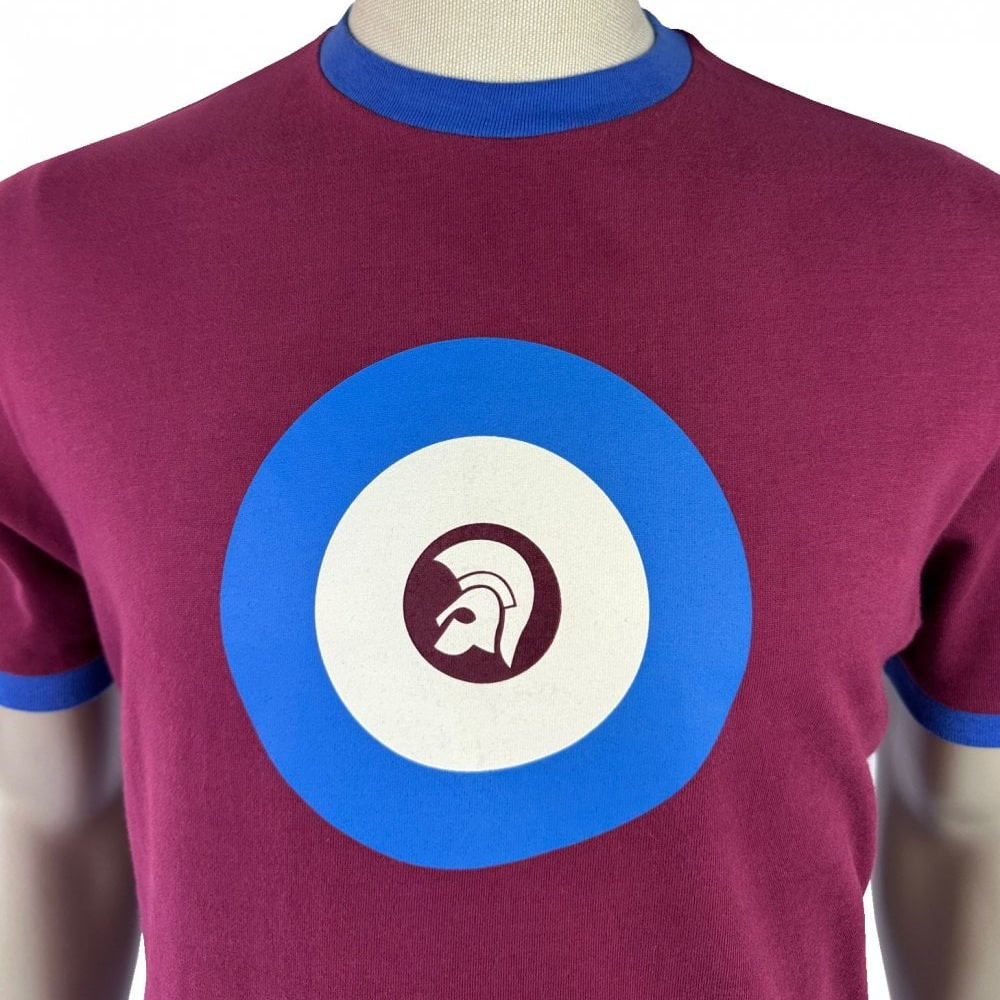 Trojan Target T-Shirt Claret
