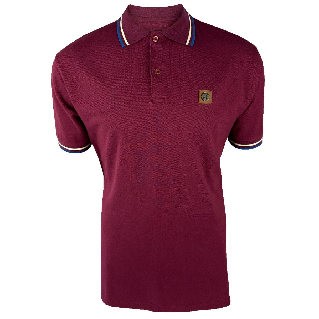 Trojan Triple Tipped Pique Polo Claret