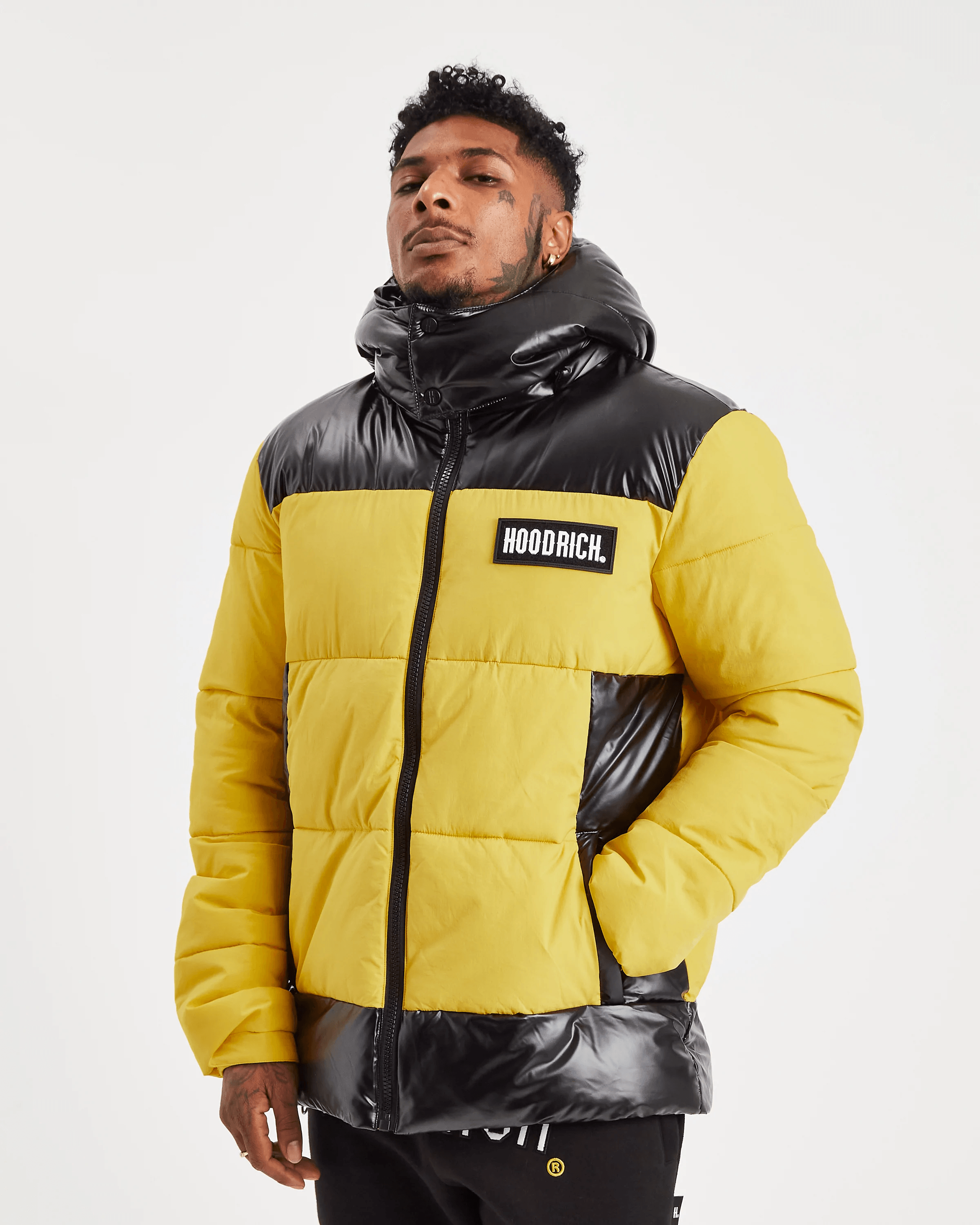 Hoodrich OG Clique Coat - Yellow/Black - Map Reflective Print - Men's –  Urban Menswear