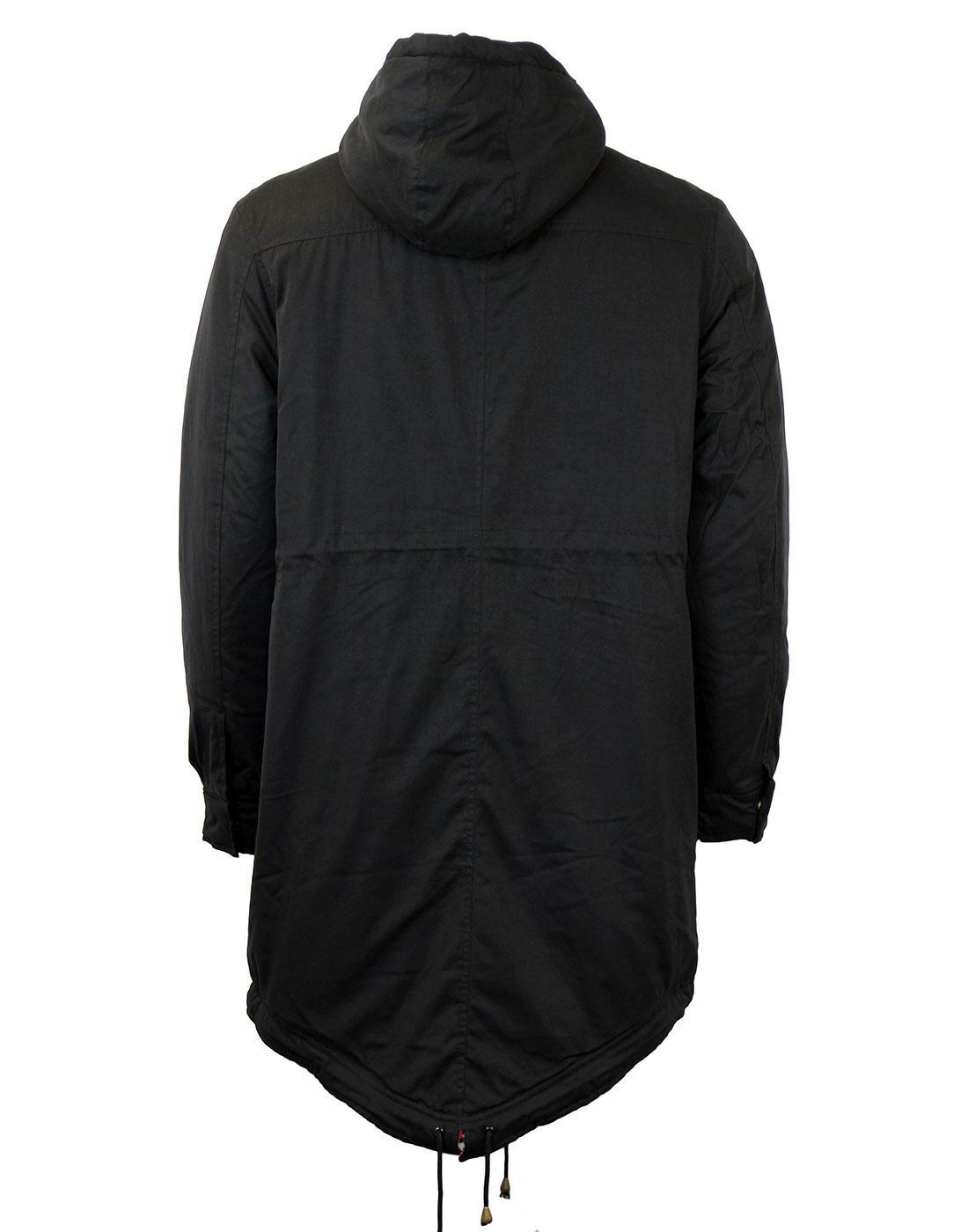 Merc London Tobias Fishtail Parka Black - Urban Menswear