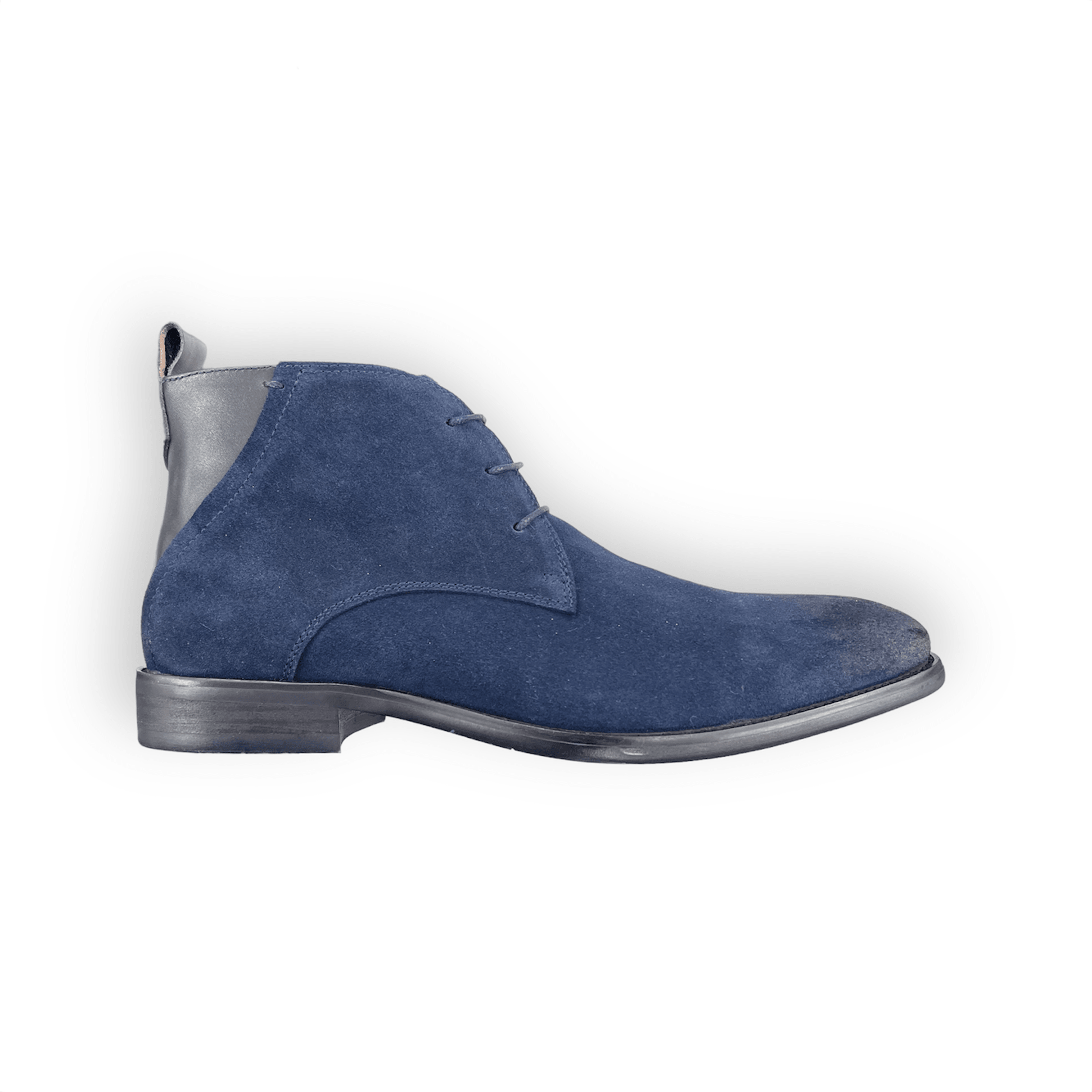 Ted Baker Gray Chukka Boots Suede Ankle-Height TED BAKER Linnus Grey Suede Purple Stitching Chukka Desert  main image 3