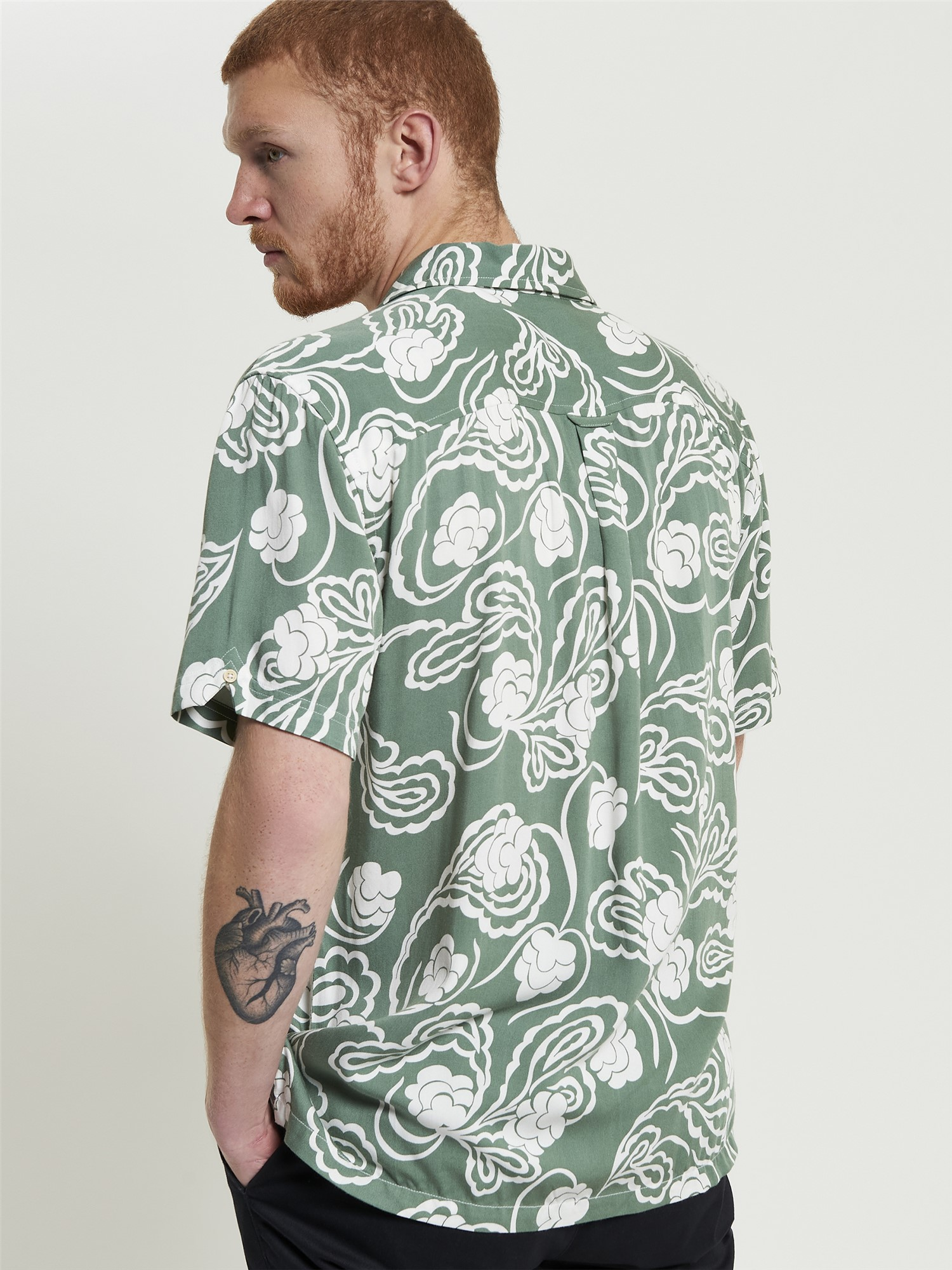 Ben Sherman Paisley Swirl Shirt Green
