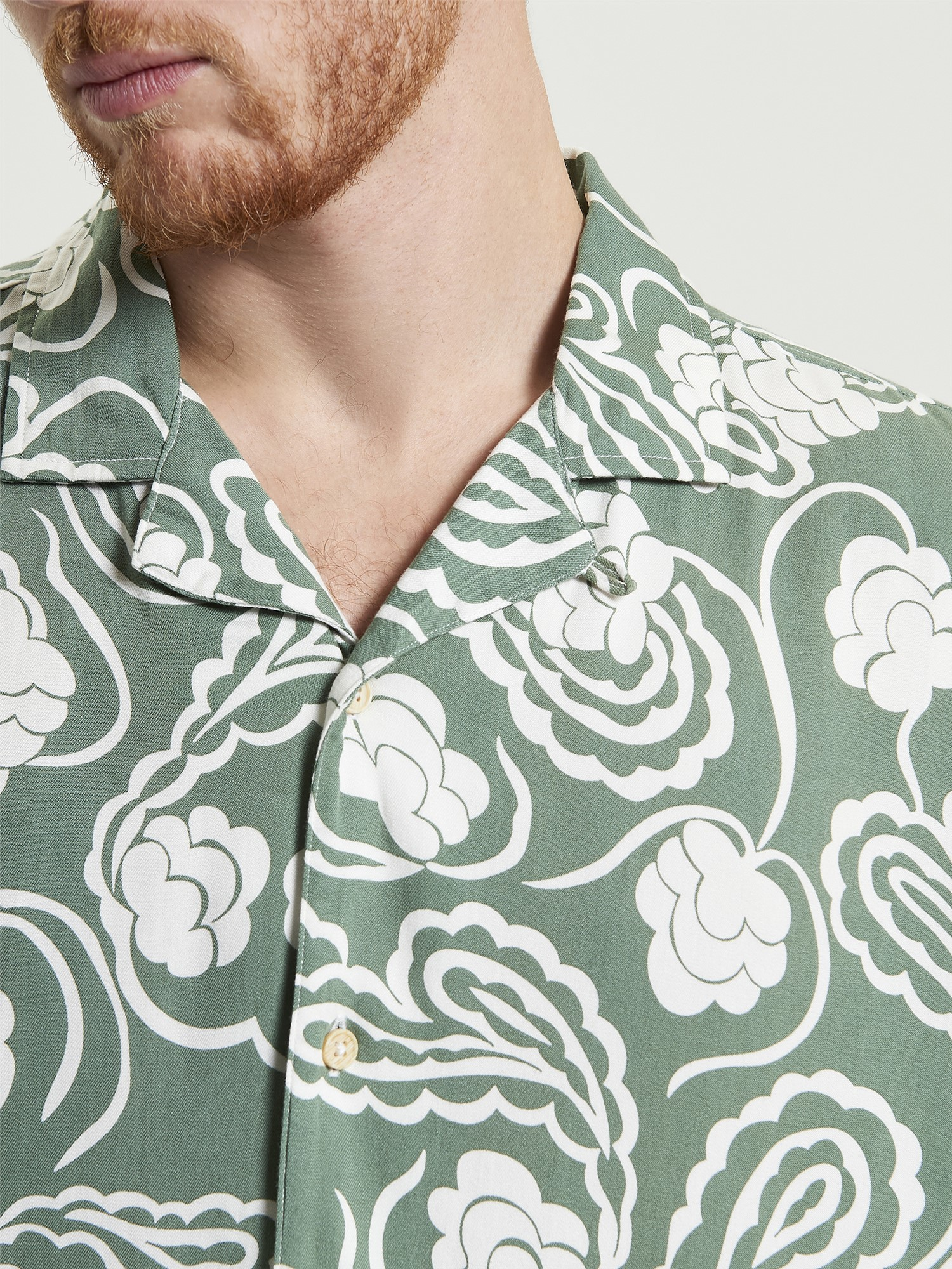 Ben Sherman Paisley Swirl Shirt Green