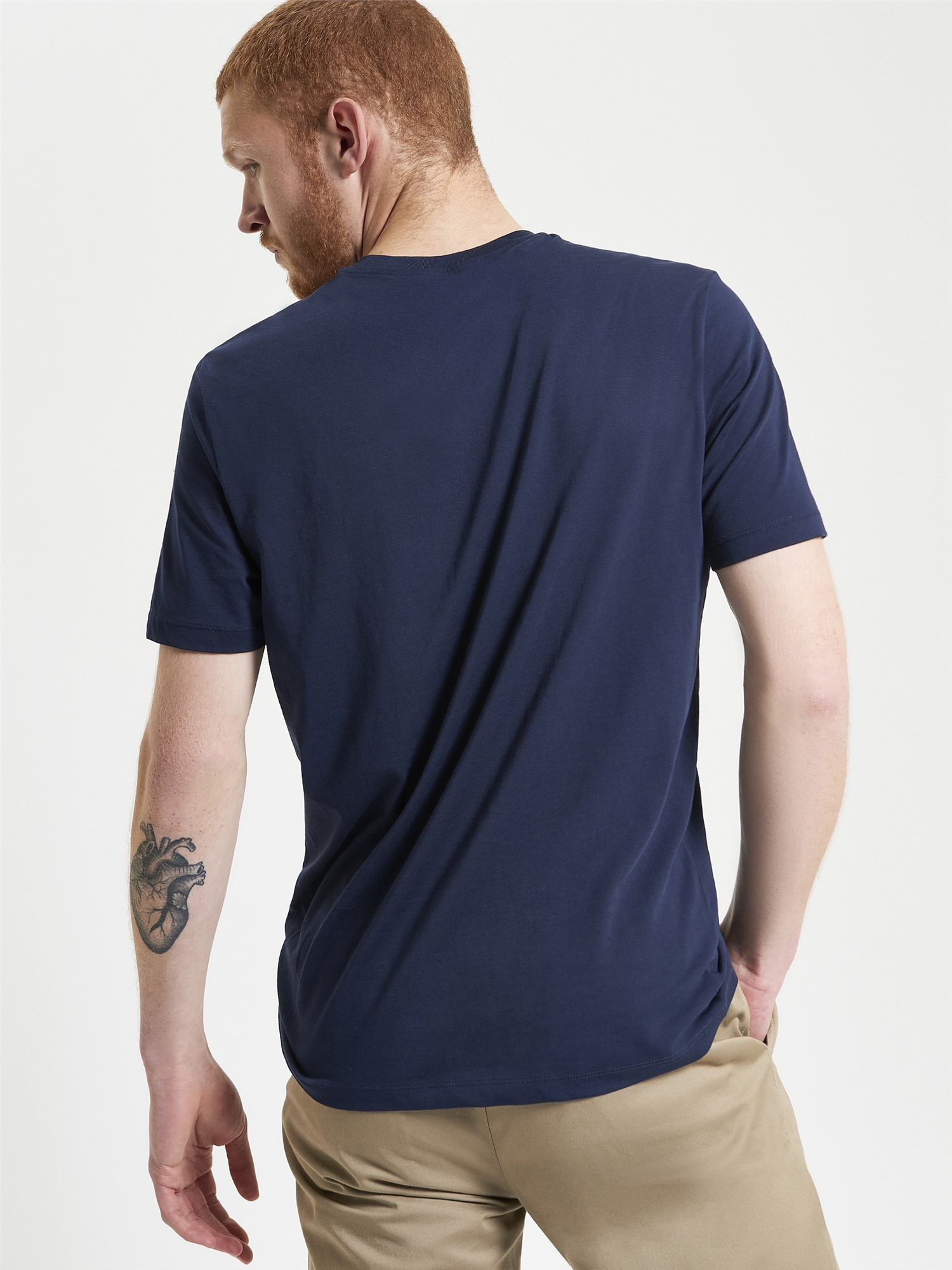 Ben Sherman Tropical Target T-Shirt Navy