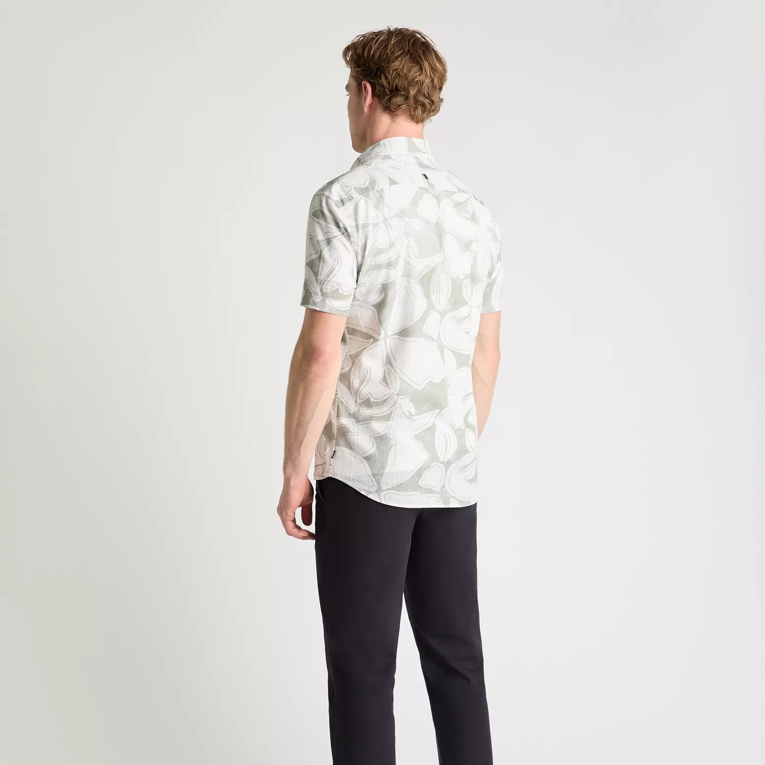 Remus Uomo Pattern Shirt Sage