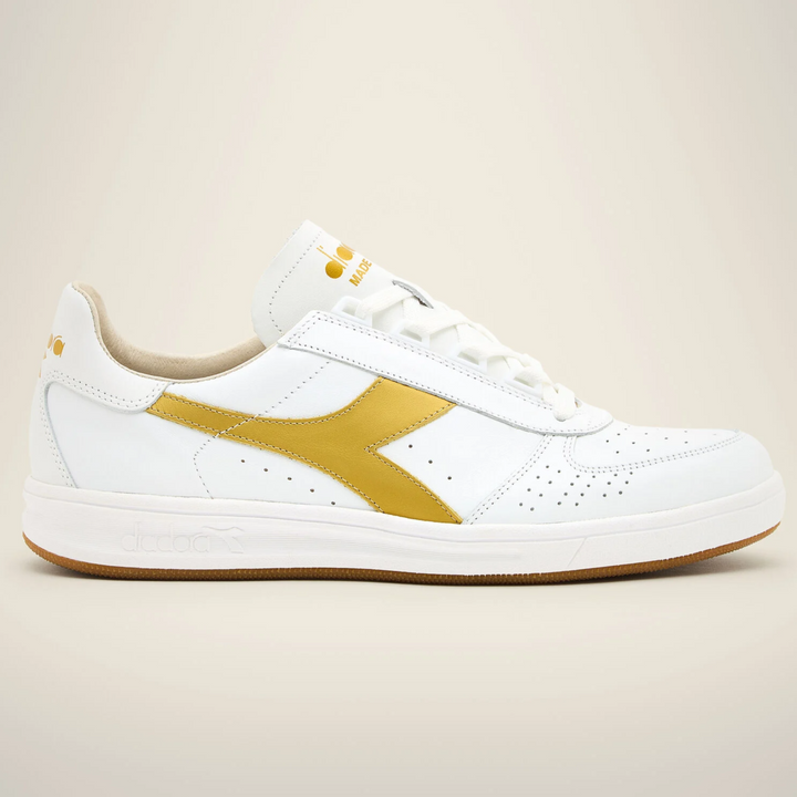 Diadora Borg Elite Italia Sport Trainers White/Gold